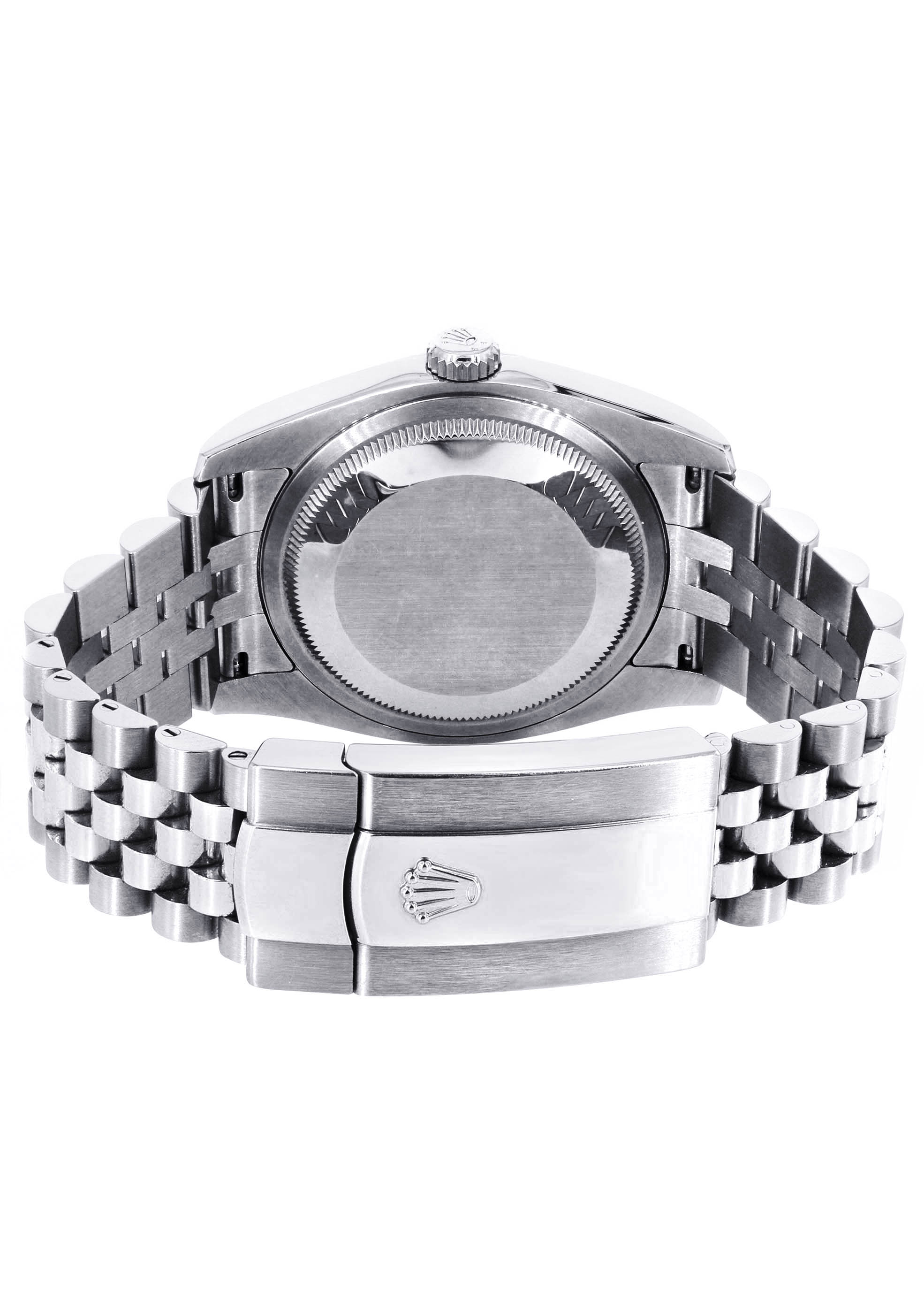 Rolex Datejust 41 Watch | 41 MM | Custom Purple Roman Diamond Dial | Jubilee Band - Image 6