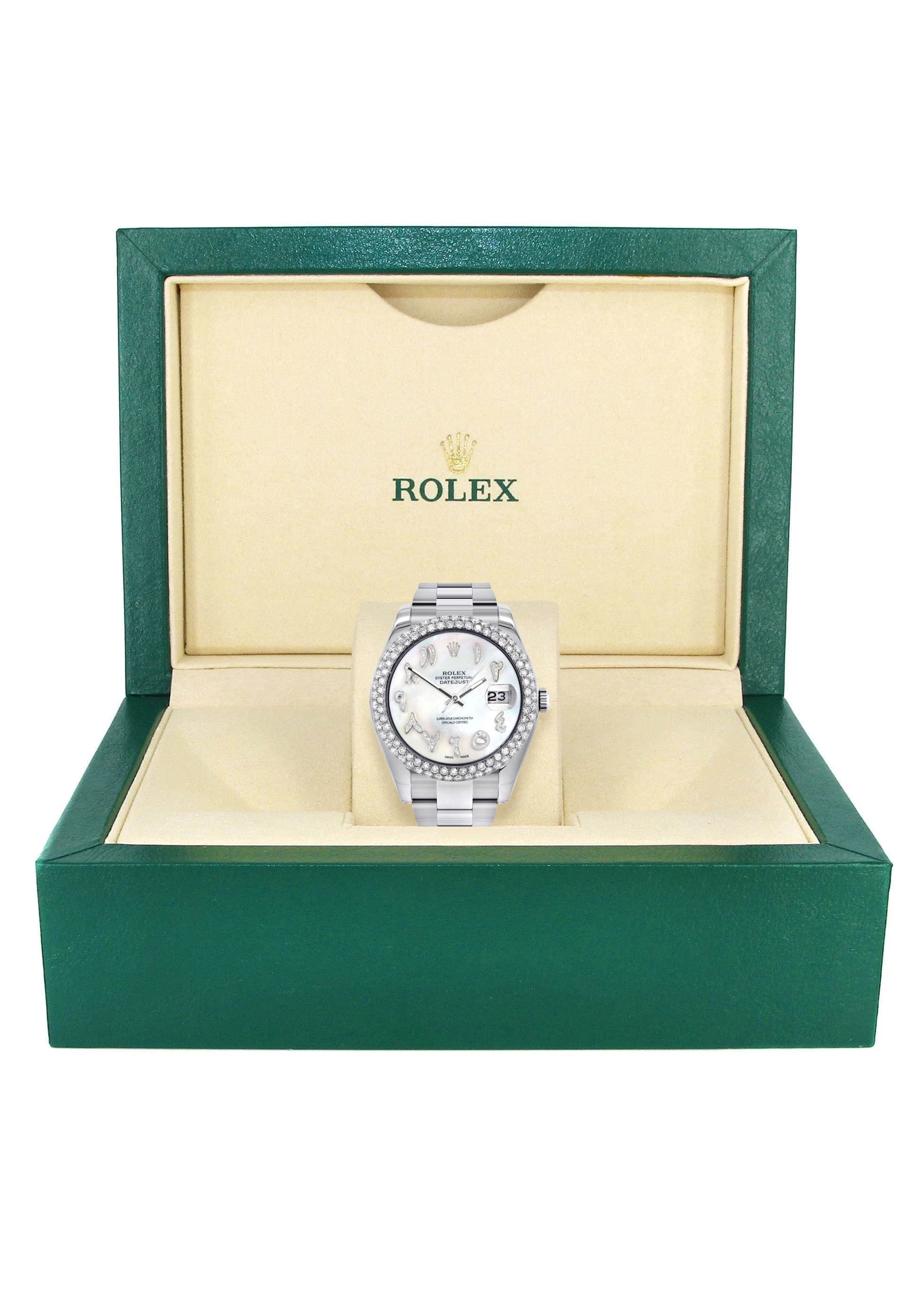 Rolex Datejust II Watch | 41 MM | Mother of Pearl Arabic Numeral Dial | Two Row | Oyster Band - Image 6