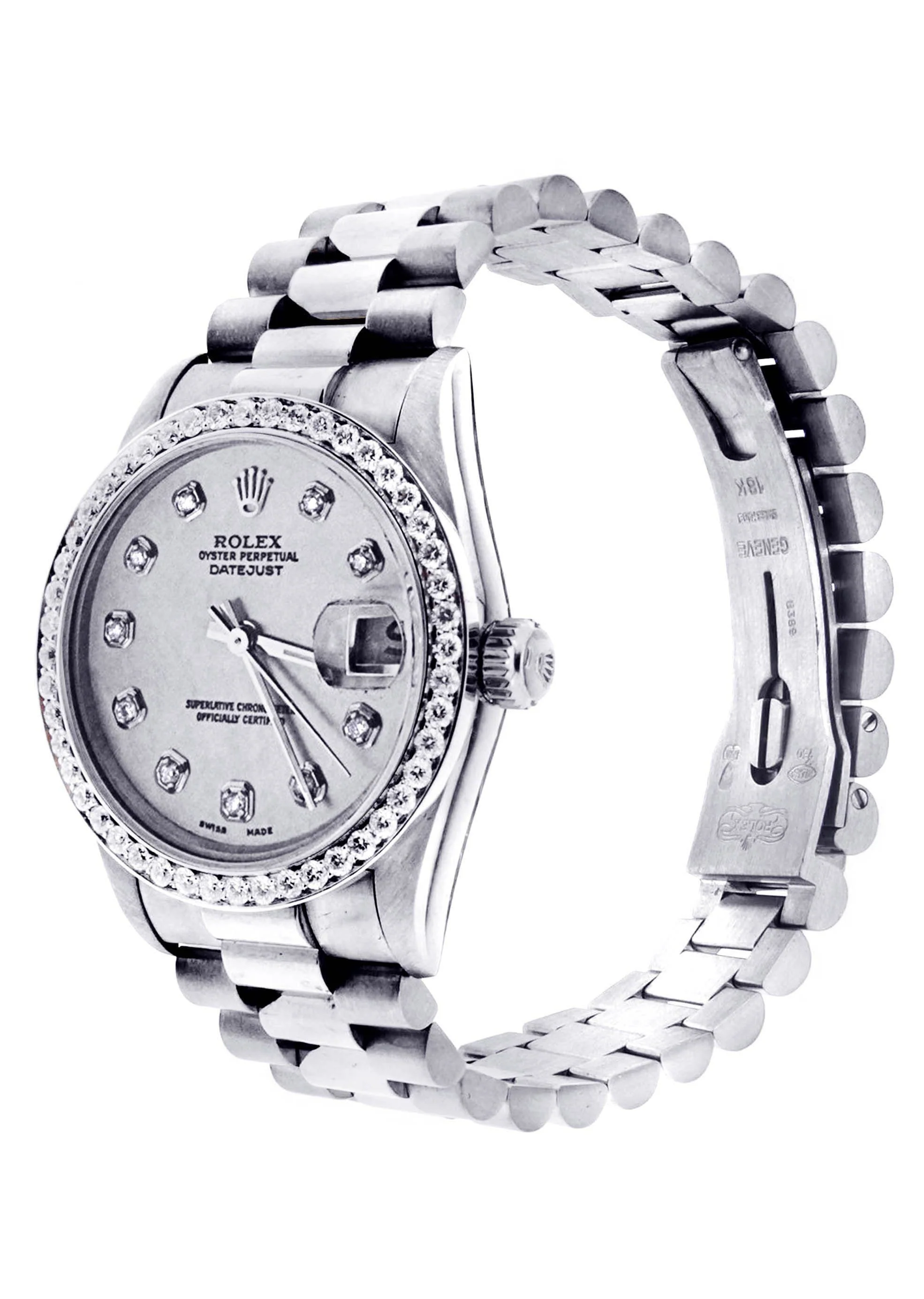 Rolex Datejust Presidential Watch For Women | 18K White Gold | 31 Mm - Image 3