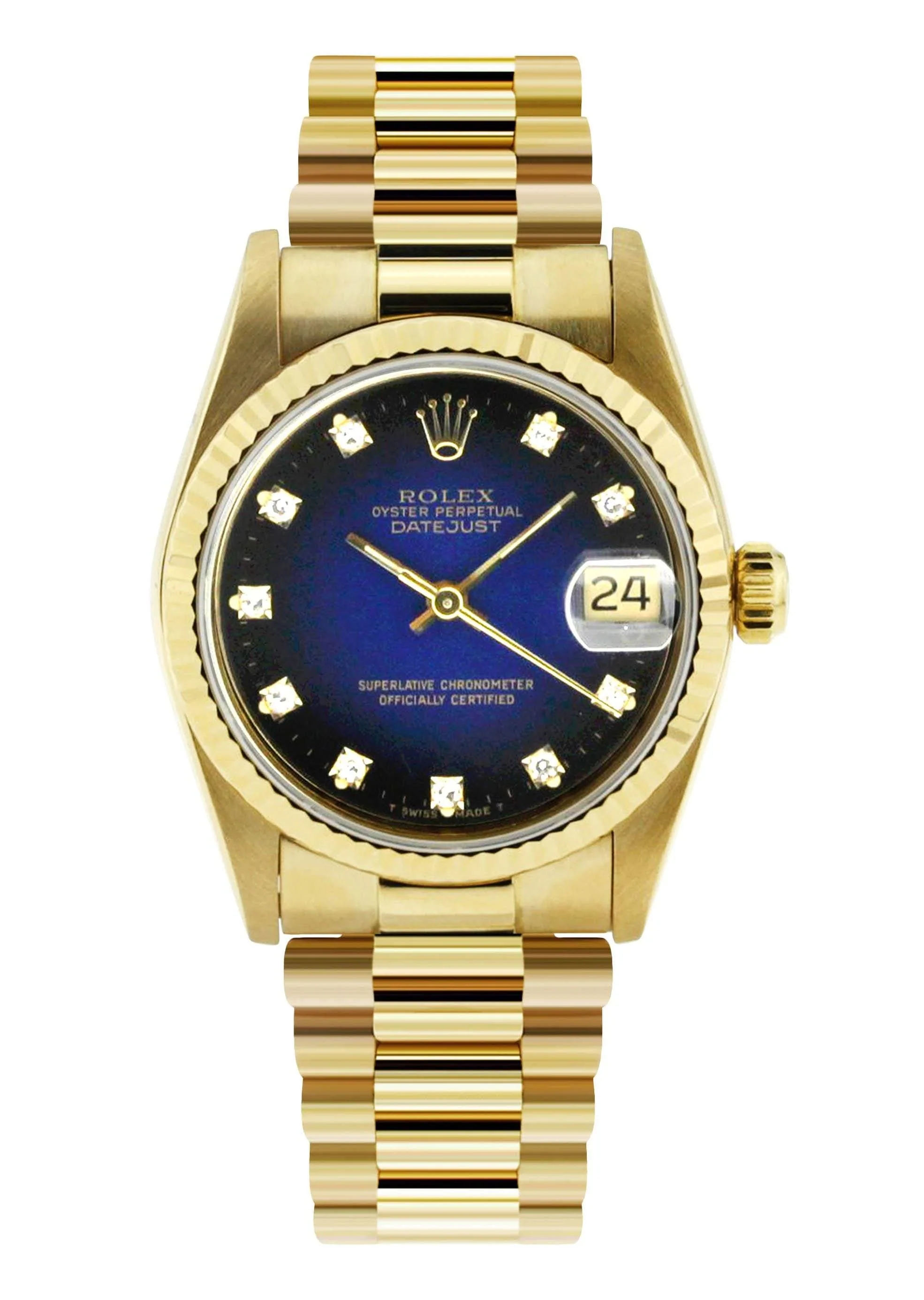 Rolex Datejust Watch For Women | 18K Yellow Gold | 26 Mm - Image 2
