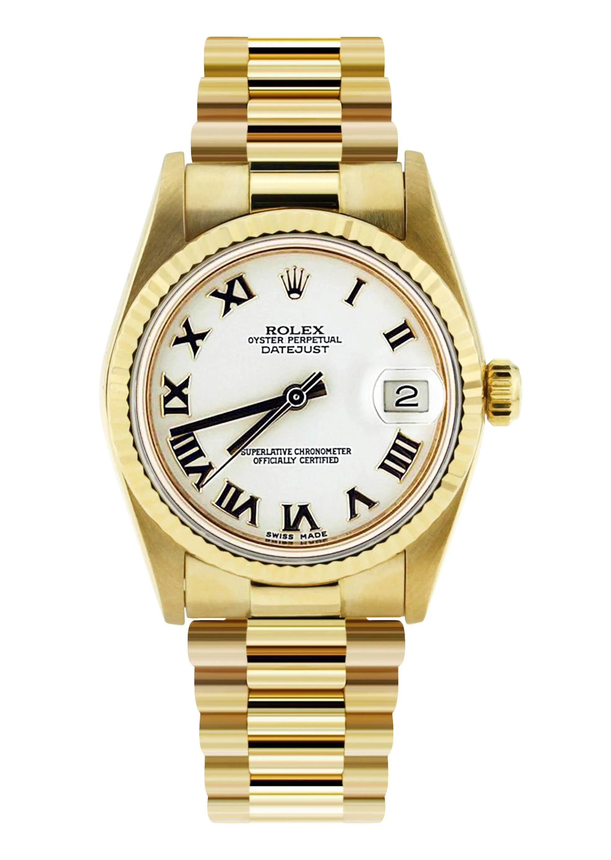 Rolex Datejust Watch For Women | 18K Yellow Gold | 31 Mm - Image 2