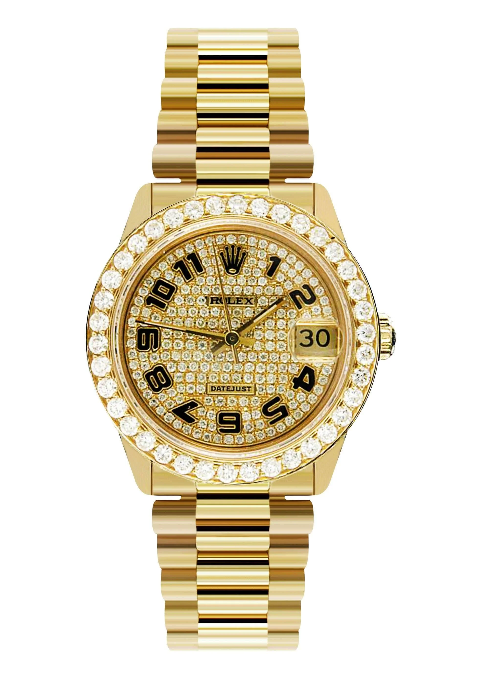Rolex Datejust Watch For Women | 18K Yellow Gold | 31 Mm - Image 2