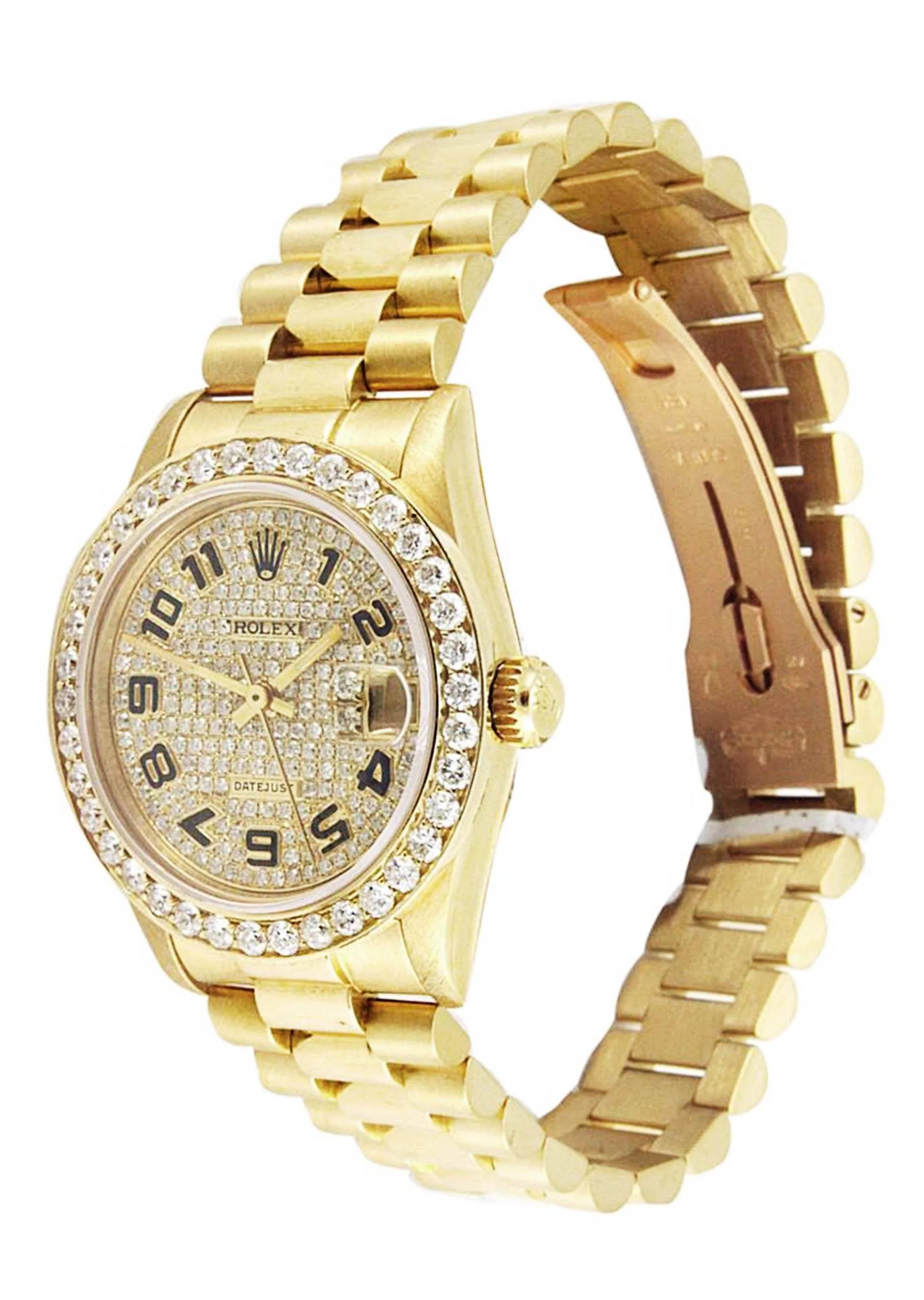 Rolex Datejust Watch For Women | 18K Yellow Gold | 31 Mm - Image 3