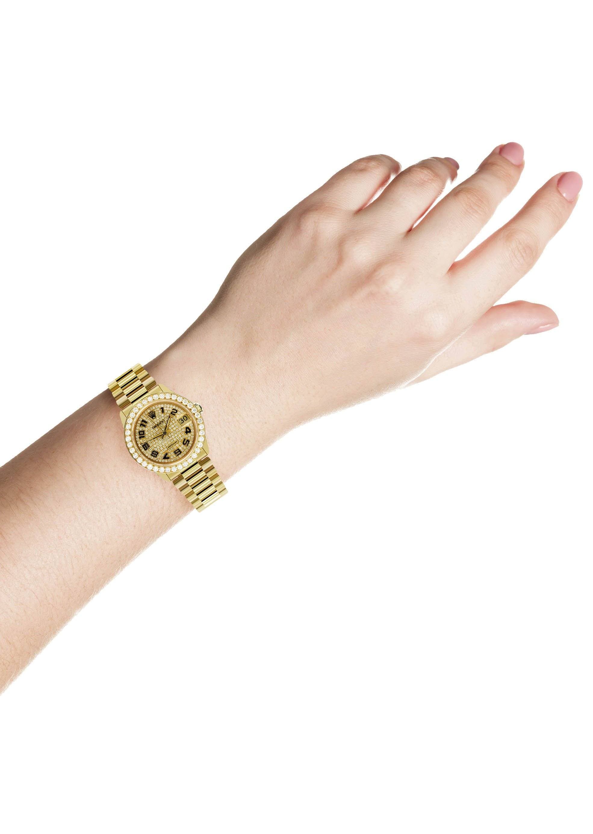 Rolex Datejust Watch For Women | 18K Yellow Gold | 31 Mm - Image 5