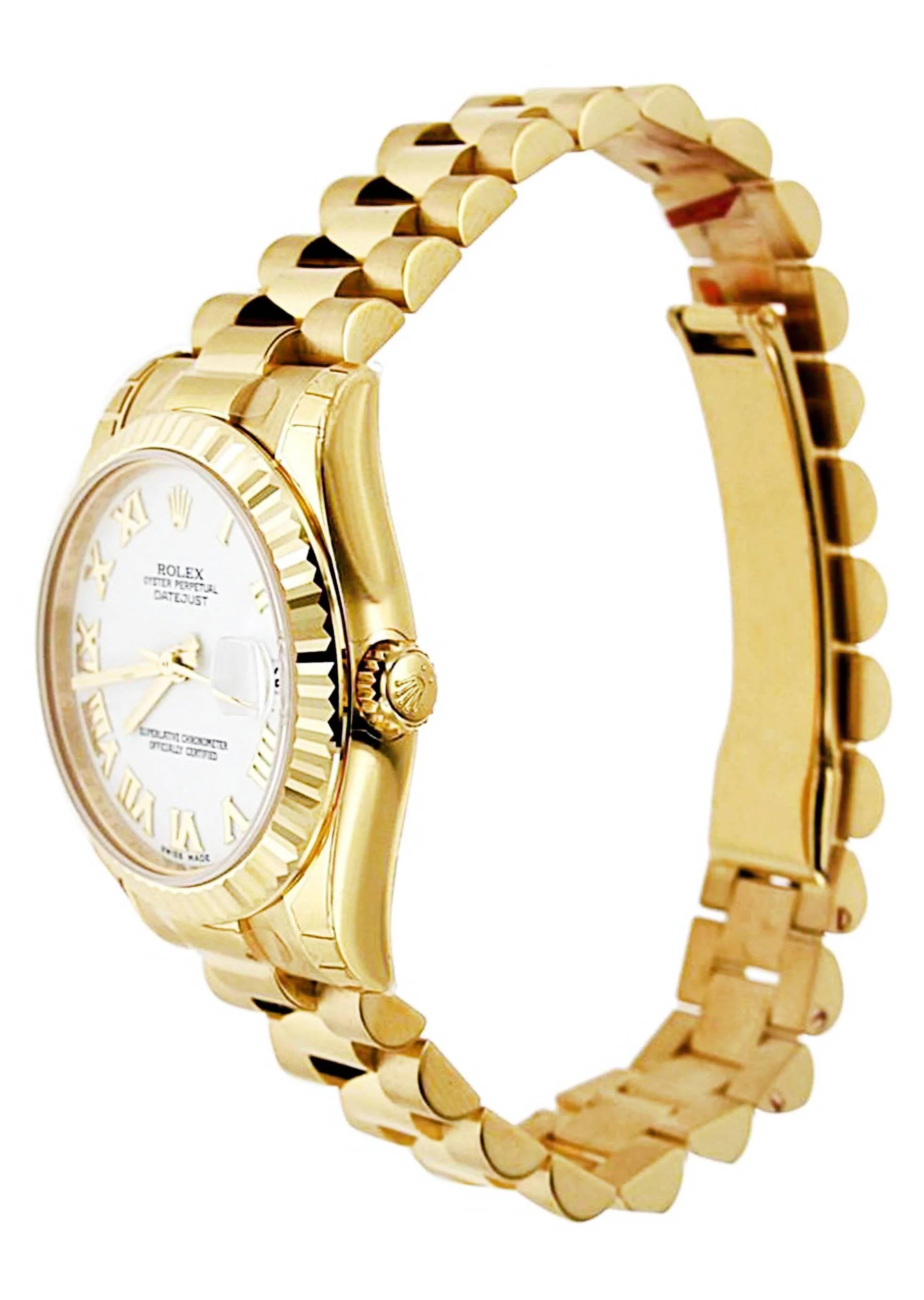 Rolex Datejust Watch For Women | 18K Yellow Gold | 31 Mm - Image 3