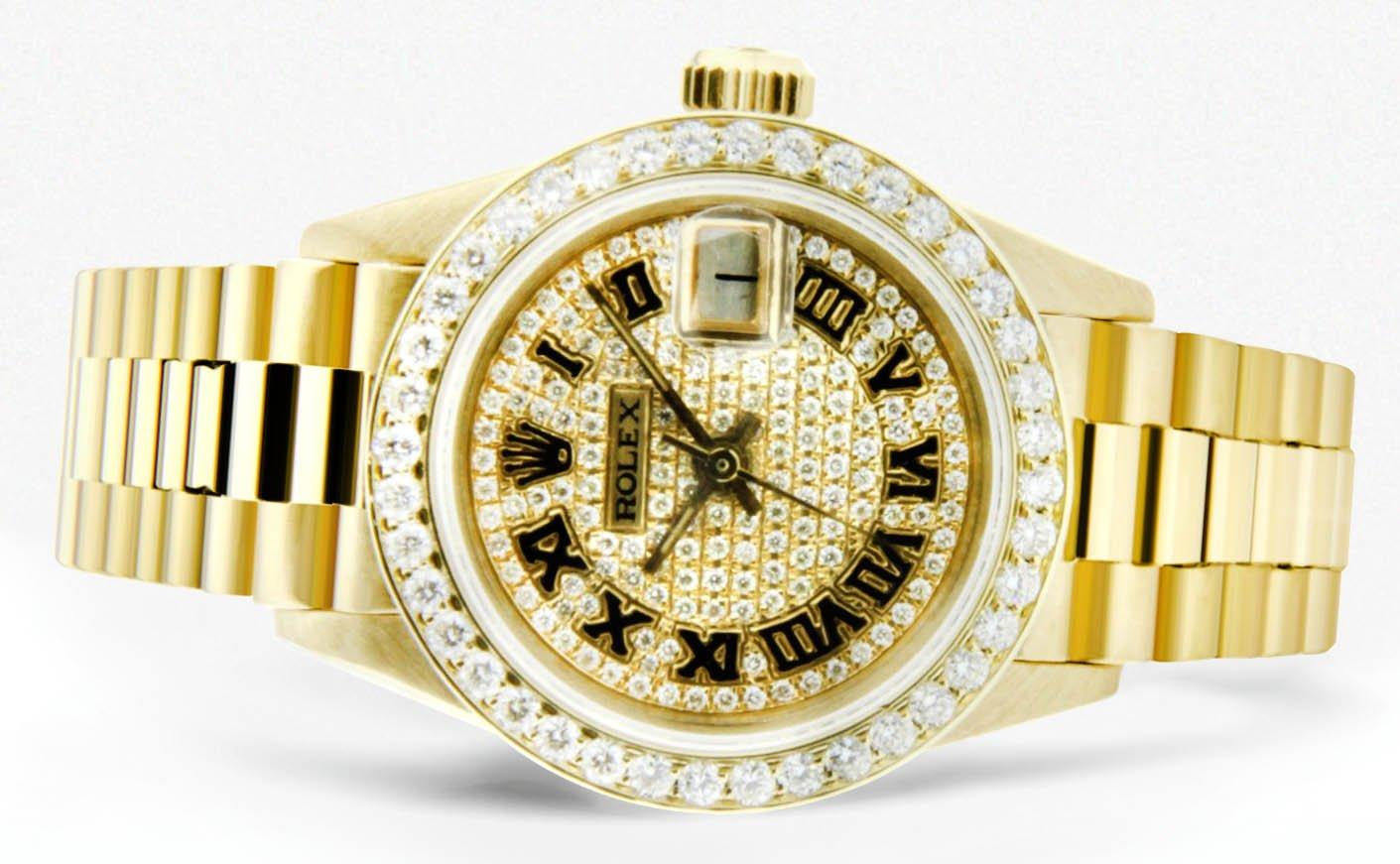 Rolex Datejust Watch For Women | Yellow Gold | 26 Mm - Image 6