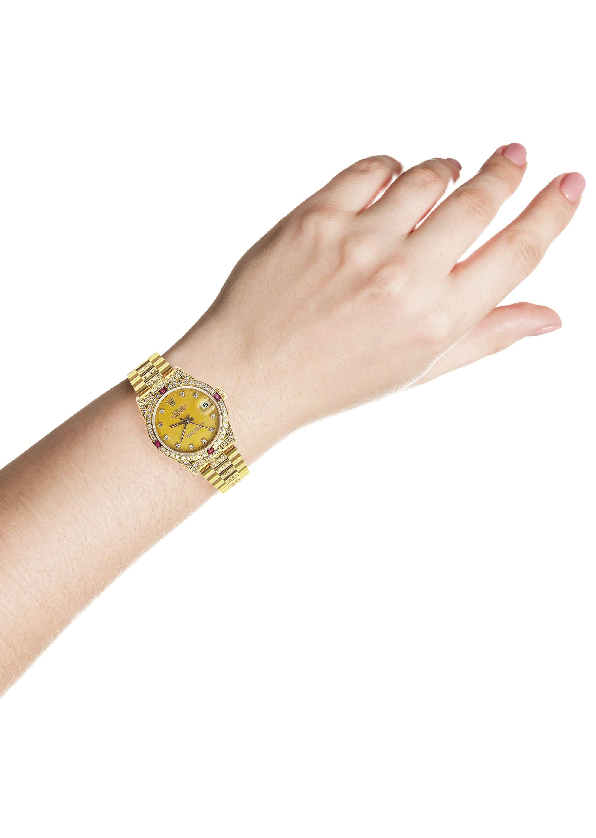 Rolex Datejust Watch For Women | Yellow Gold | 31 Mm - Image 5