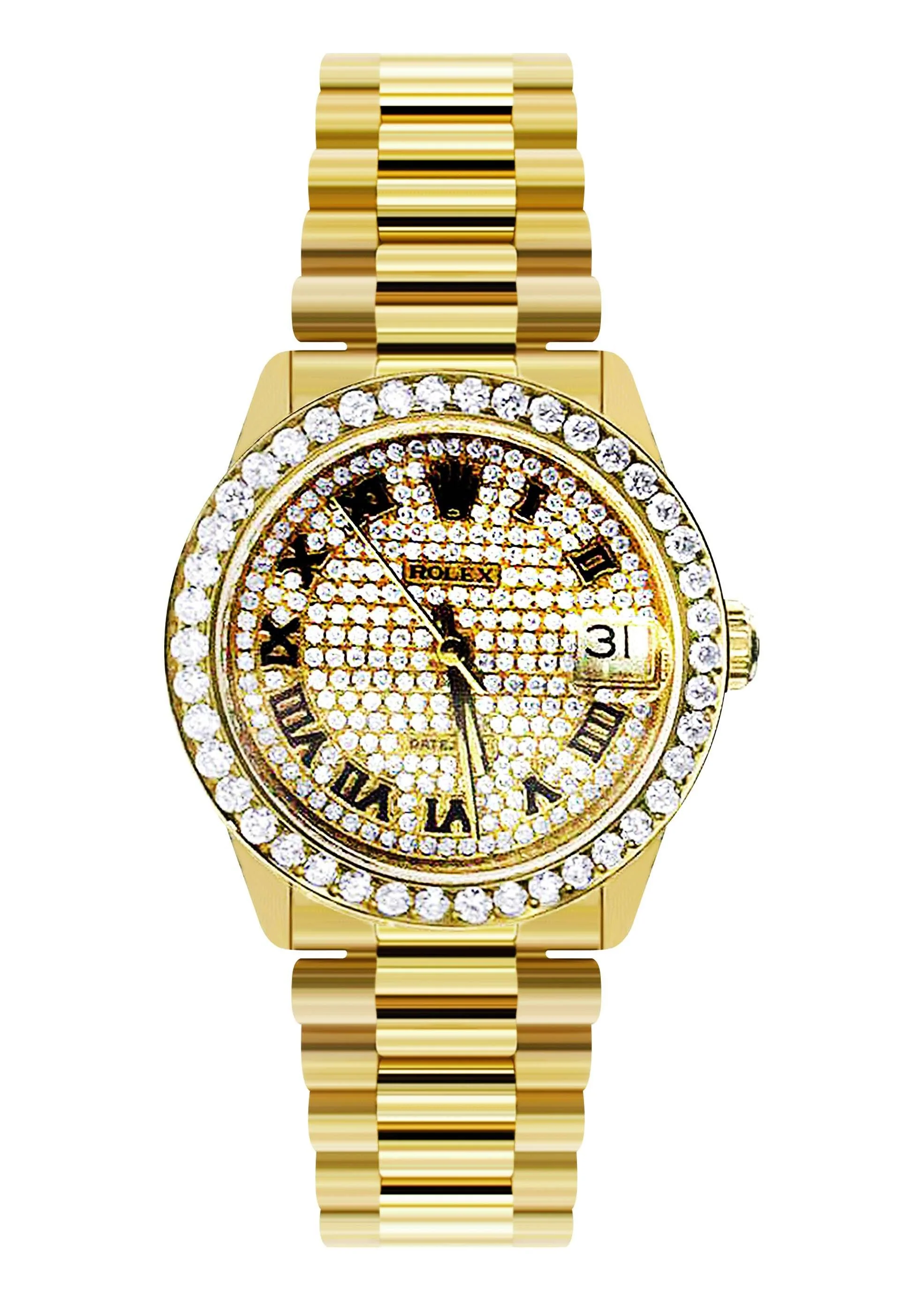 Rolex Datejust Watch For Women | Yellow Gold | 31 Mm - Image 2
