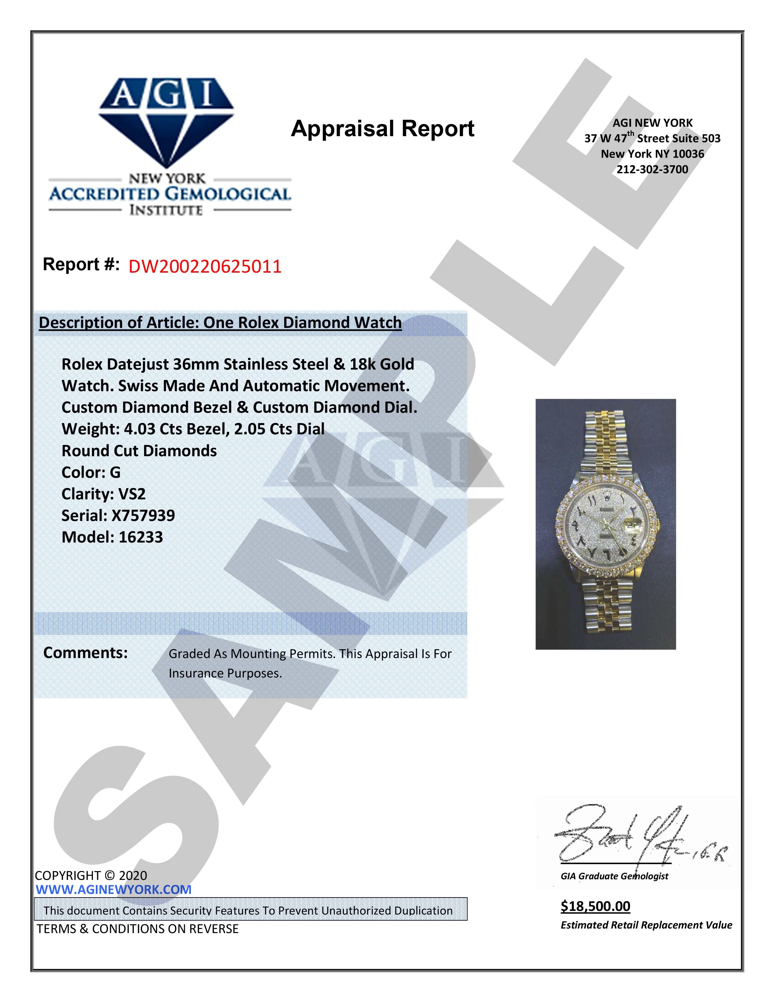 Rolex Datejust Watch | 16200  | 36MM | Red Dial | Jubilee Band | Stainless Steel - Image 8