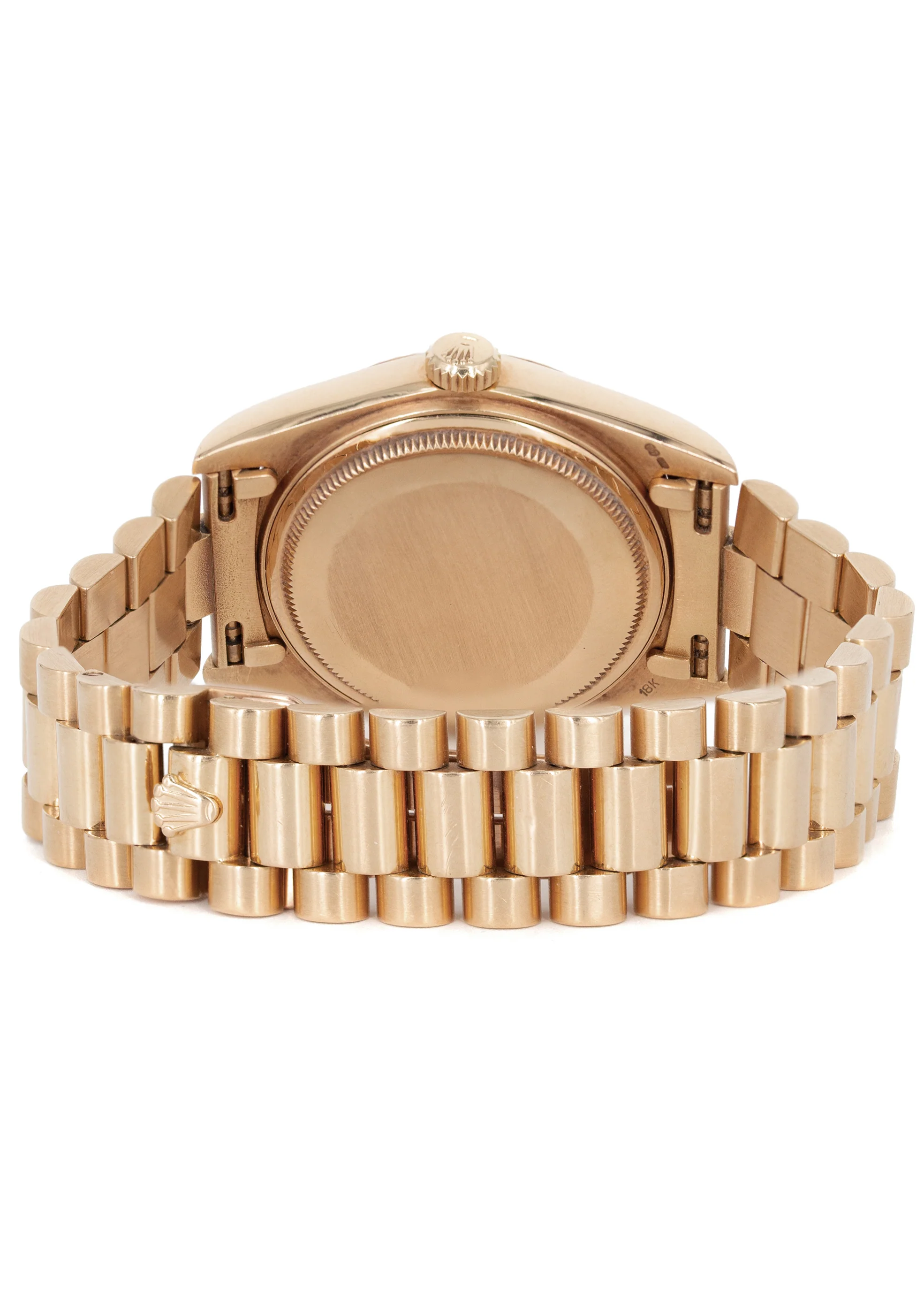Rolex Day-Date 40 Presidential | 18k Rose Gold 228235 | Chocolate Baguette Diamond Dial | Fluted Bezel - Image 2