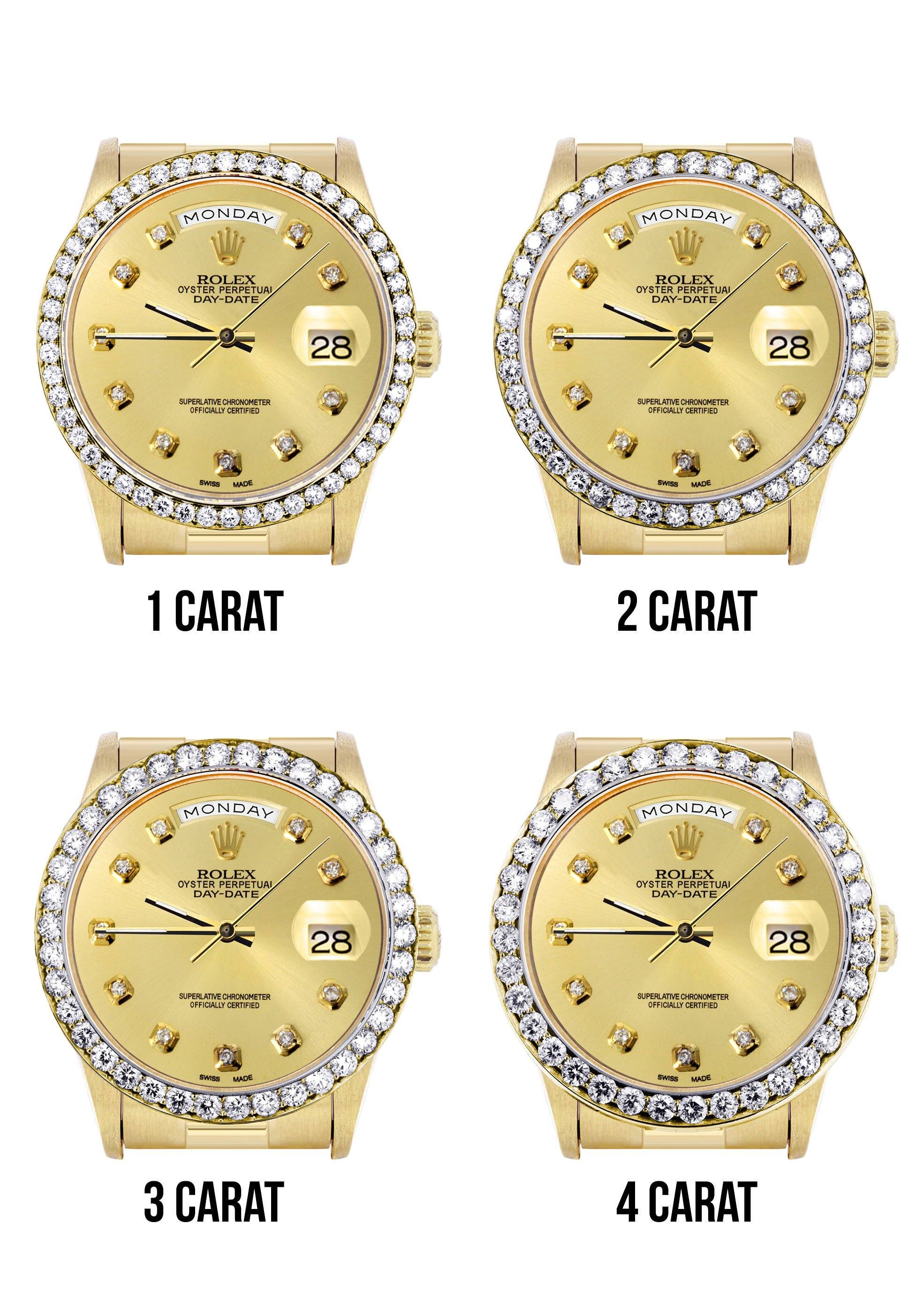 Rolex Day-Date | Presidential | Model 18238 | 18K Yellow Gold | Diamond Bezel | Gold Diamond Dial - Image 6