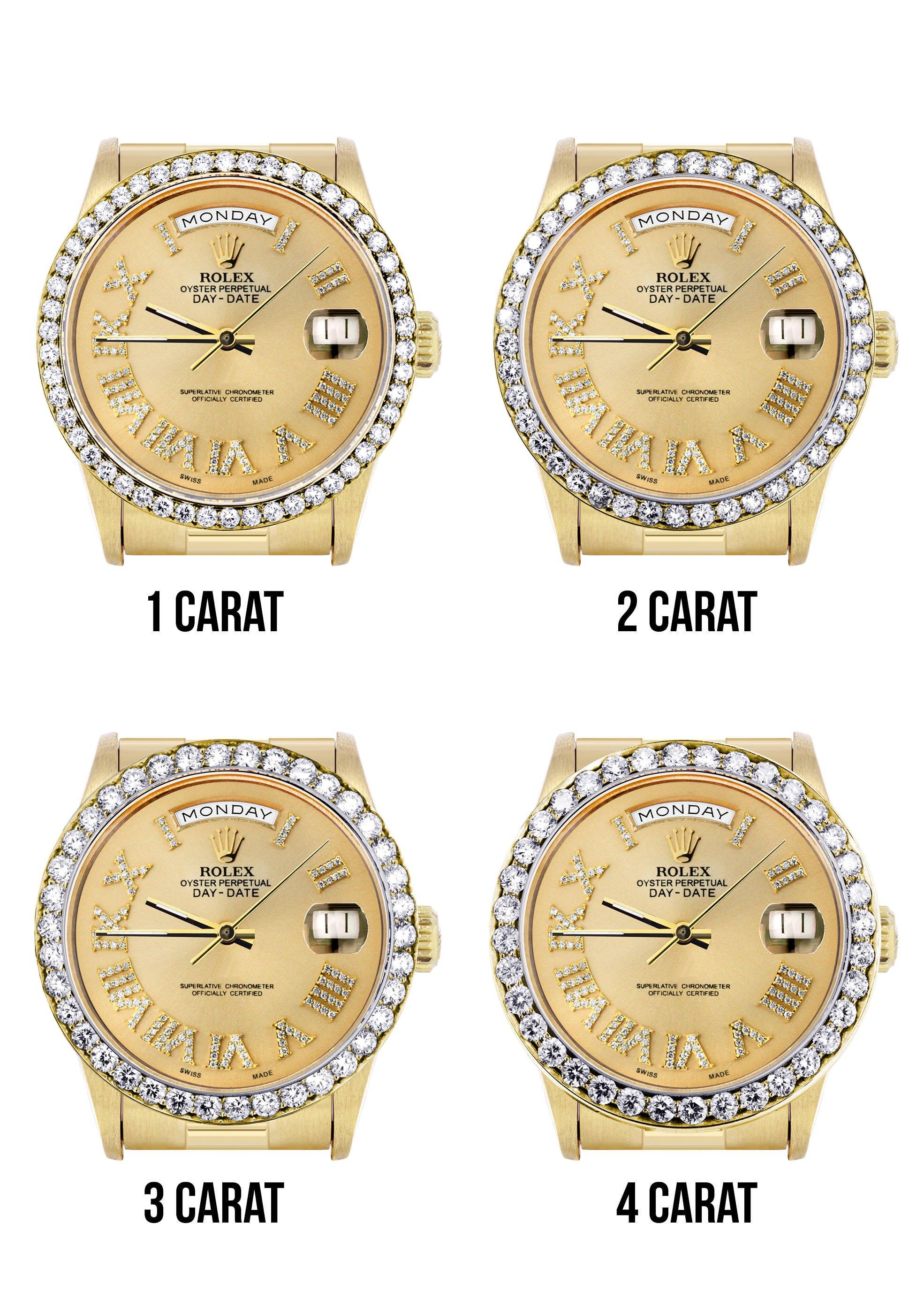 Rolex Day-Date | Presidential | Model 18238 | 18K Yellow Gold | Diamond Bezel | Gold Diamond Roman - Image 6