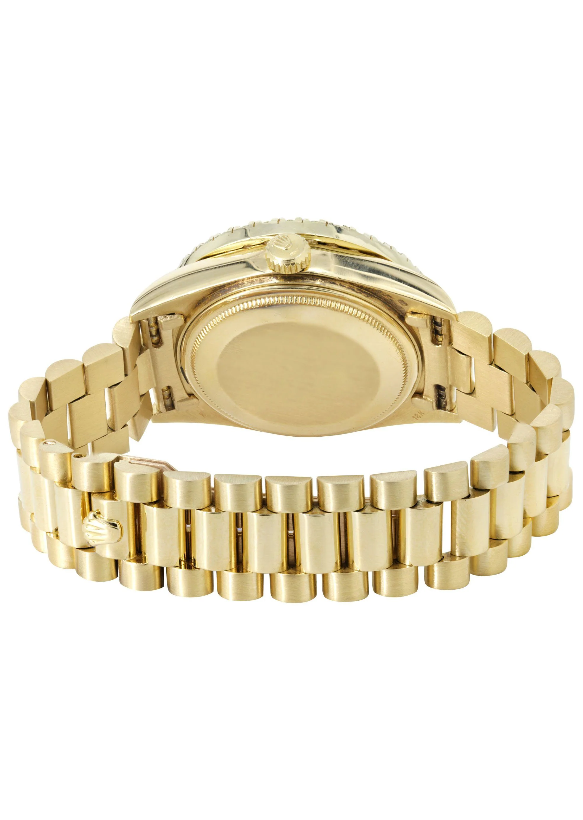 Rolex Day-Date | Presidential | Model 18238 | 18K Yellow Gold | Diamond Bezel | Red Diamond Roman Numeral - Image 4