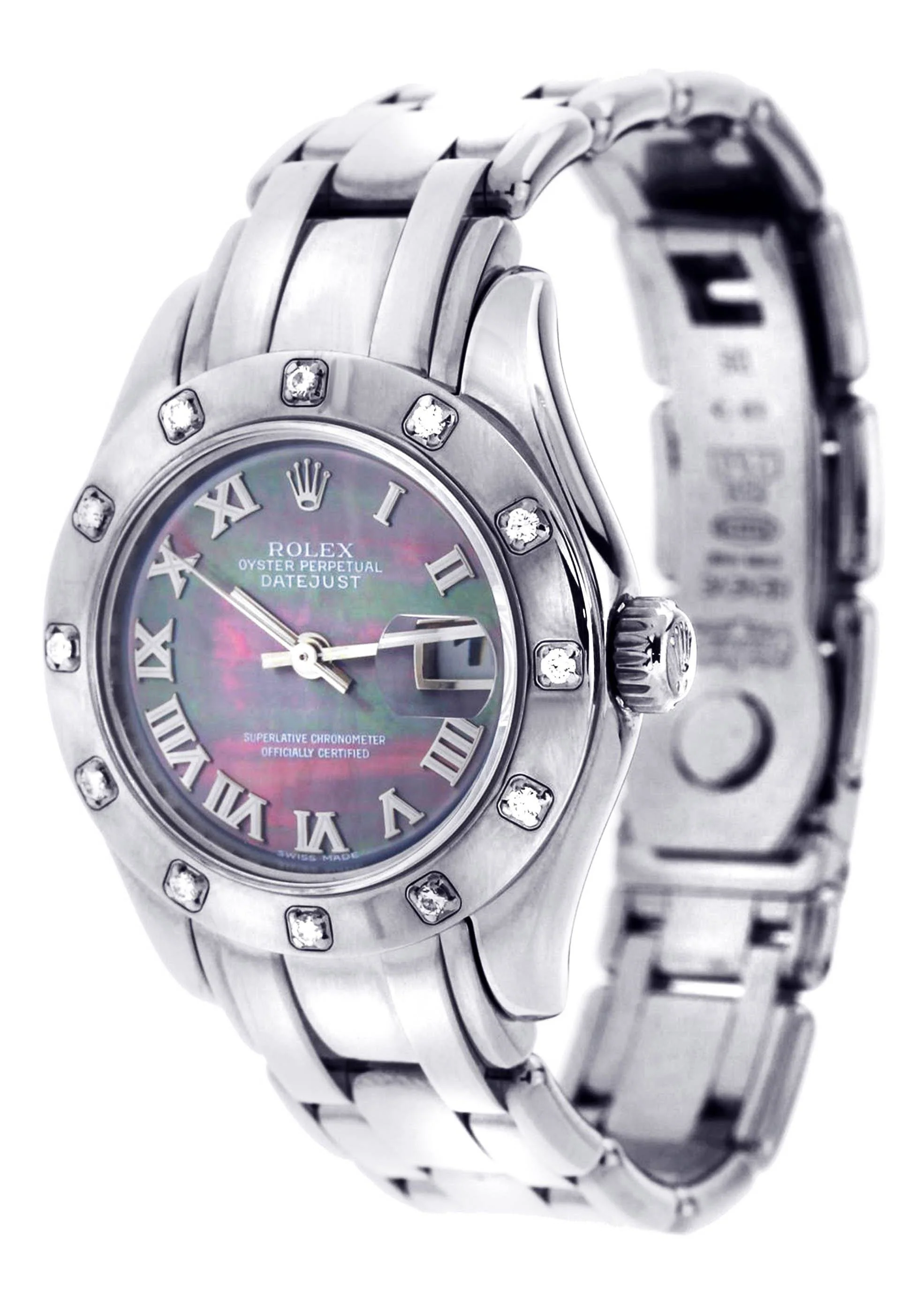 Rolex Pearlmaster Watch For Women | 18K White Gold | 29 Mm - Image 3