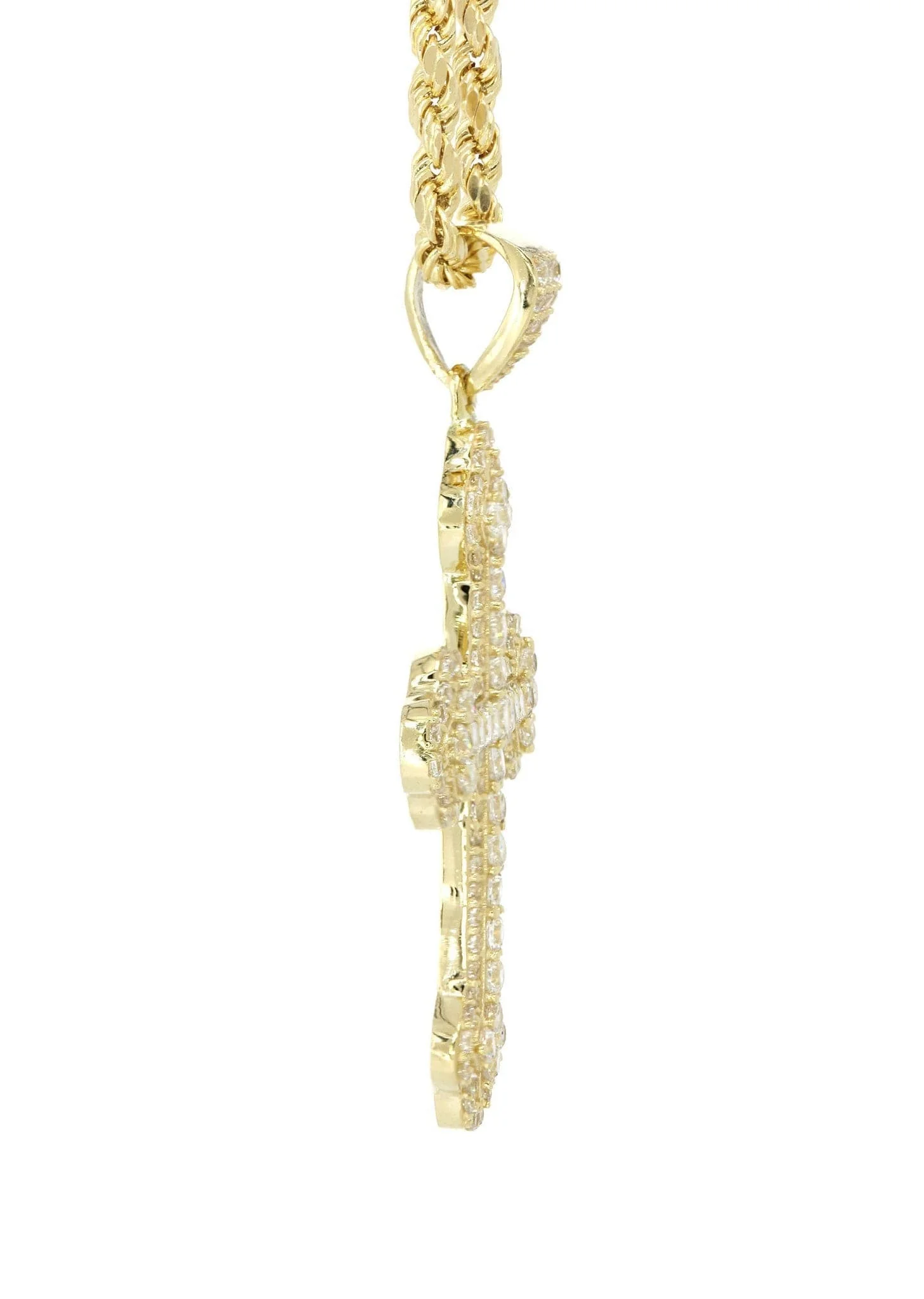 10K Yellow Gold Cross Necklace | Appx. 12.4 Grams - Image 5