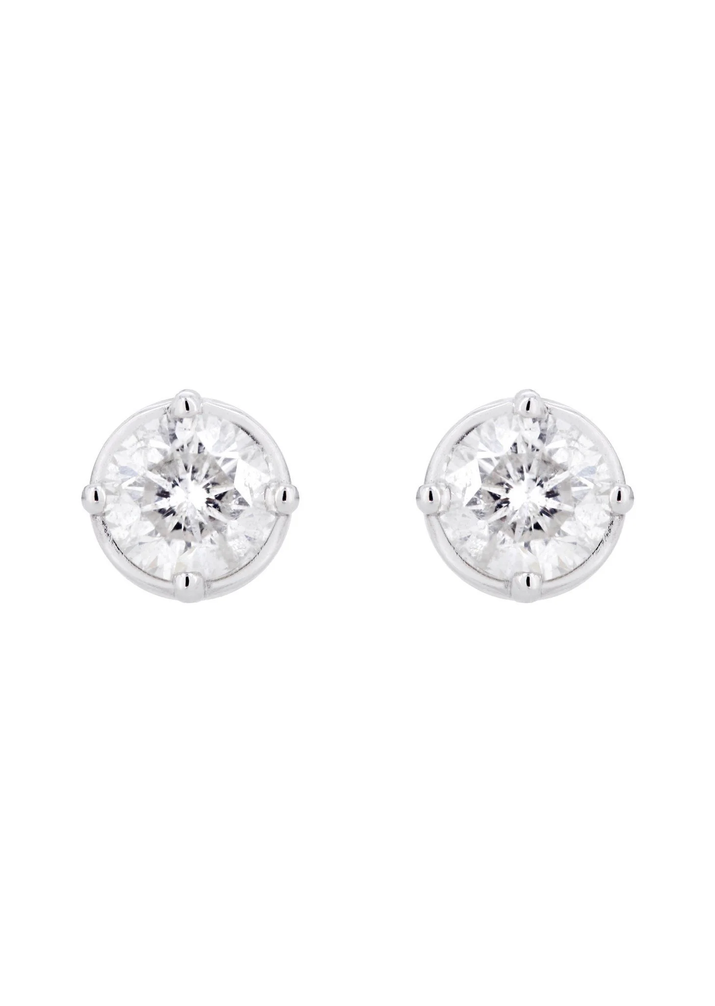 Round Diamond Stud Earrings | 1.1 Carats