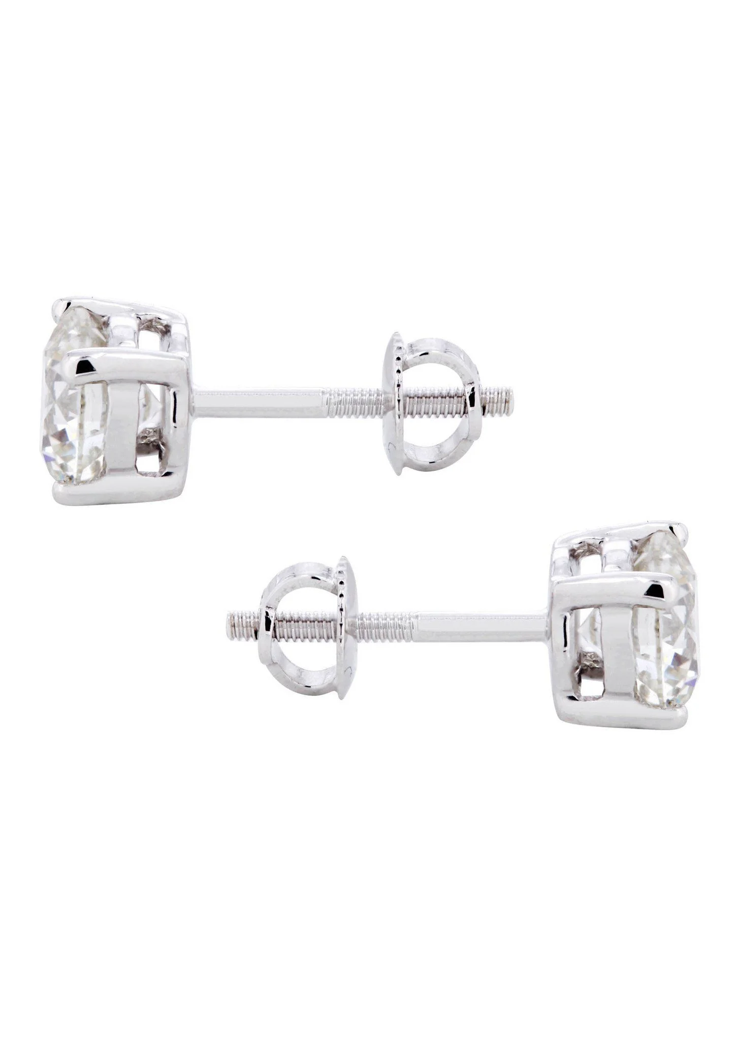 Round Diamond Stud Earrings | 1.4 Carats - Image 2