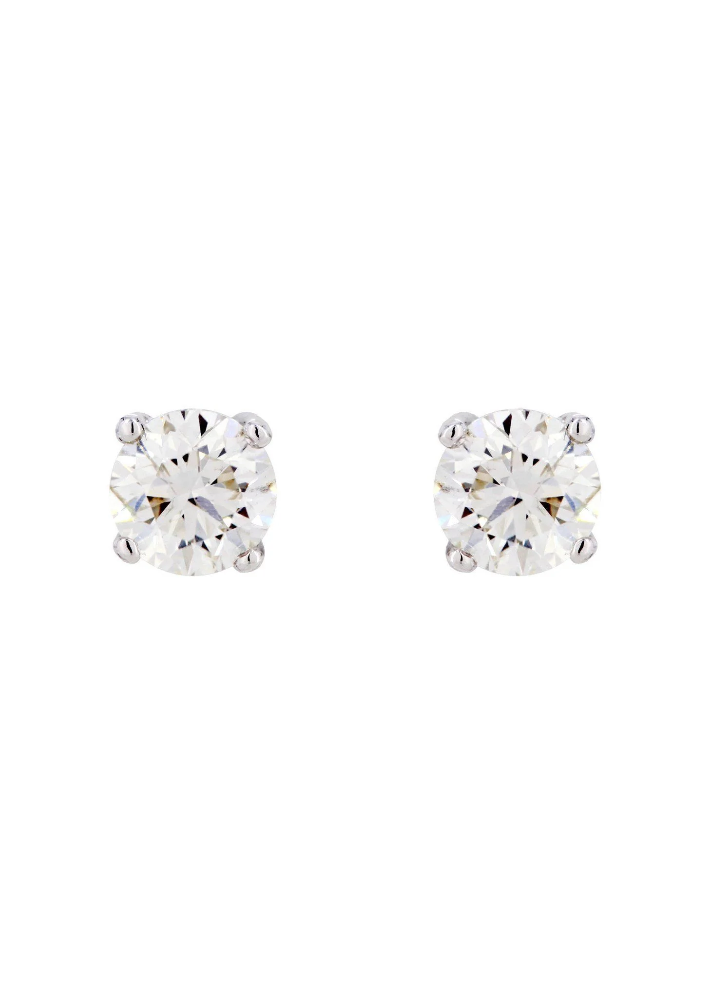 Round Diamond Stud Earrings | 1.85 Carats