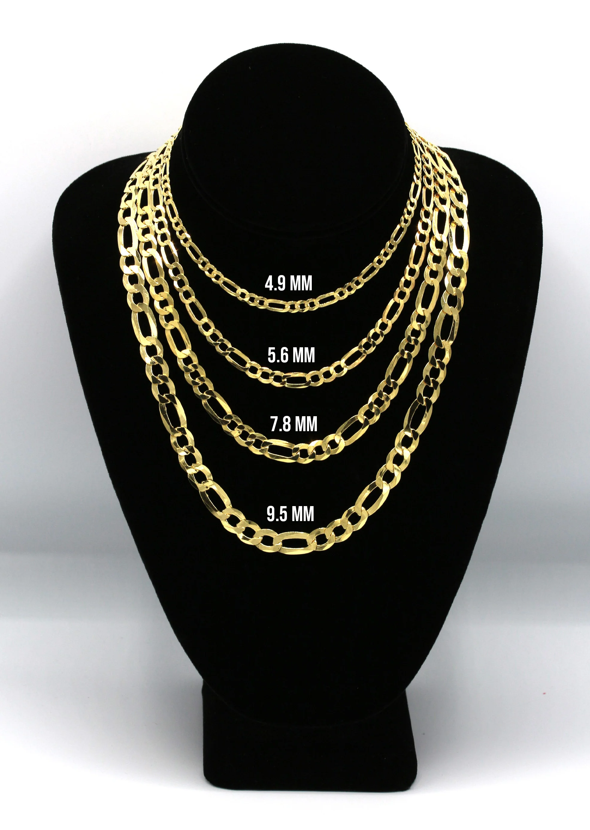 Silver Chain - Mens Gold Chain / Figaro Chain - Image 5