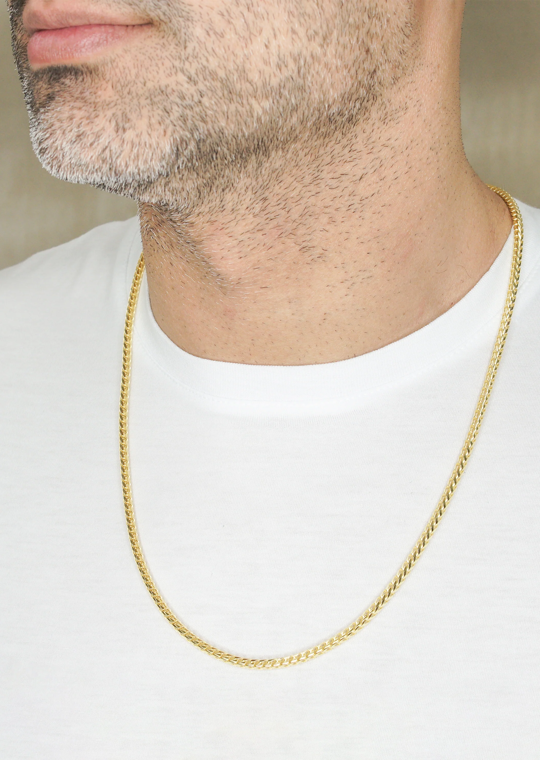 Silver Chain - Mens Gold Chain / Franco Chain / 3.5 MM