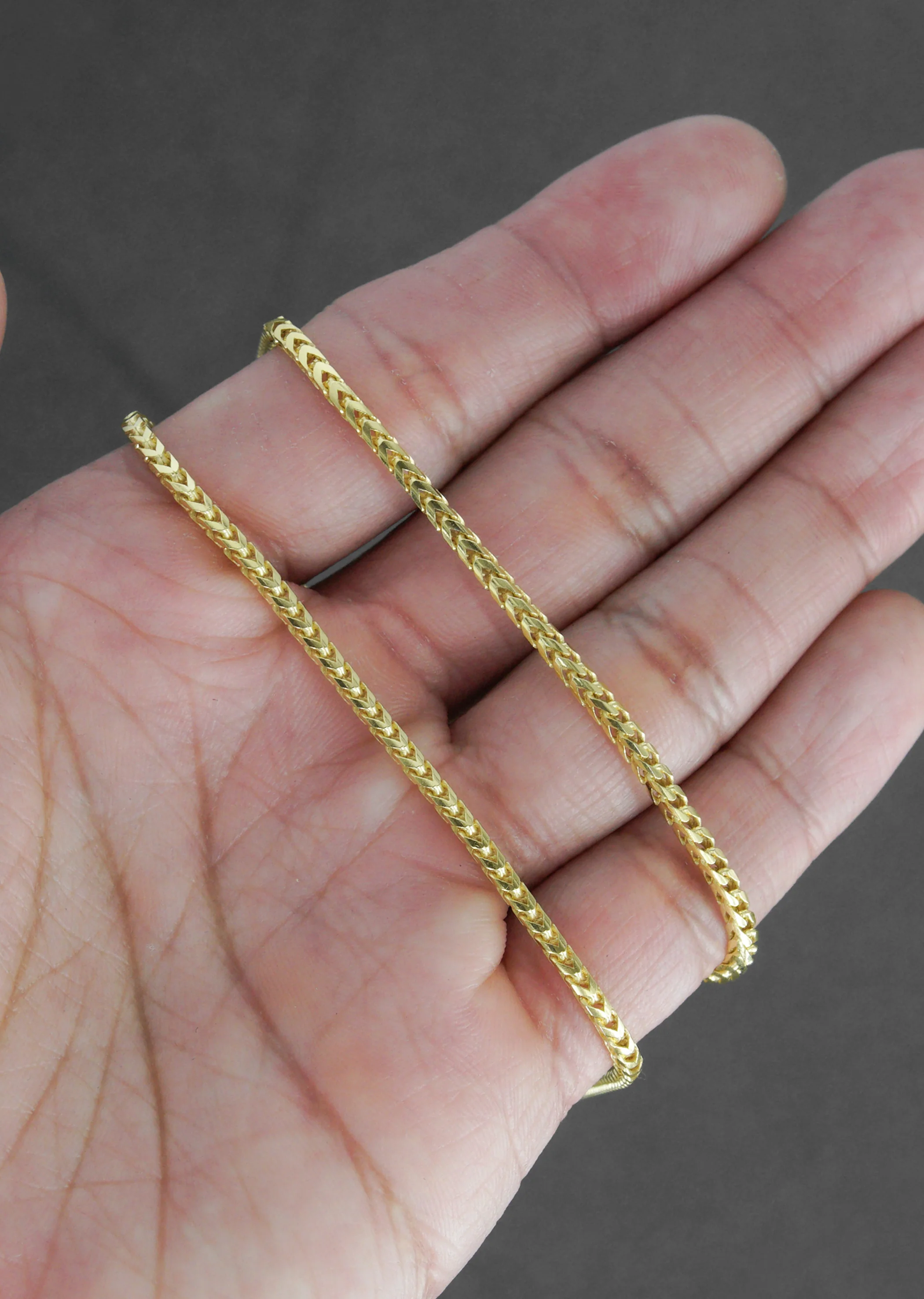 Silver Chain - Mens Gold Chain / Franco Chain / 2.5 MM - Image 7