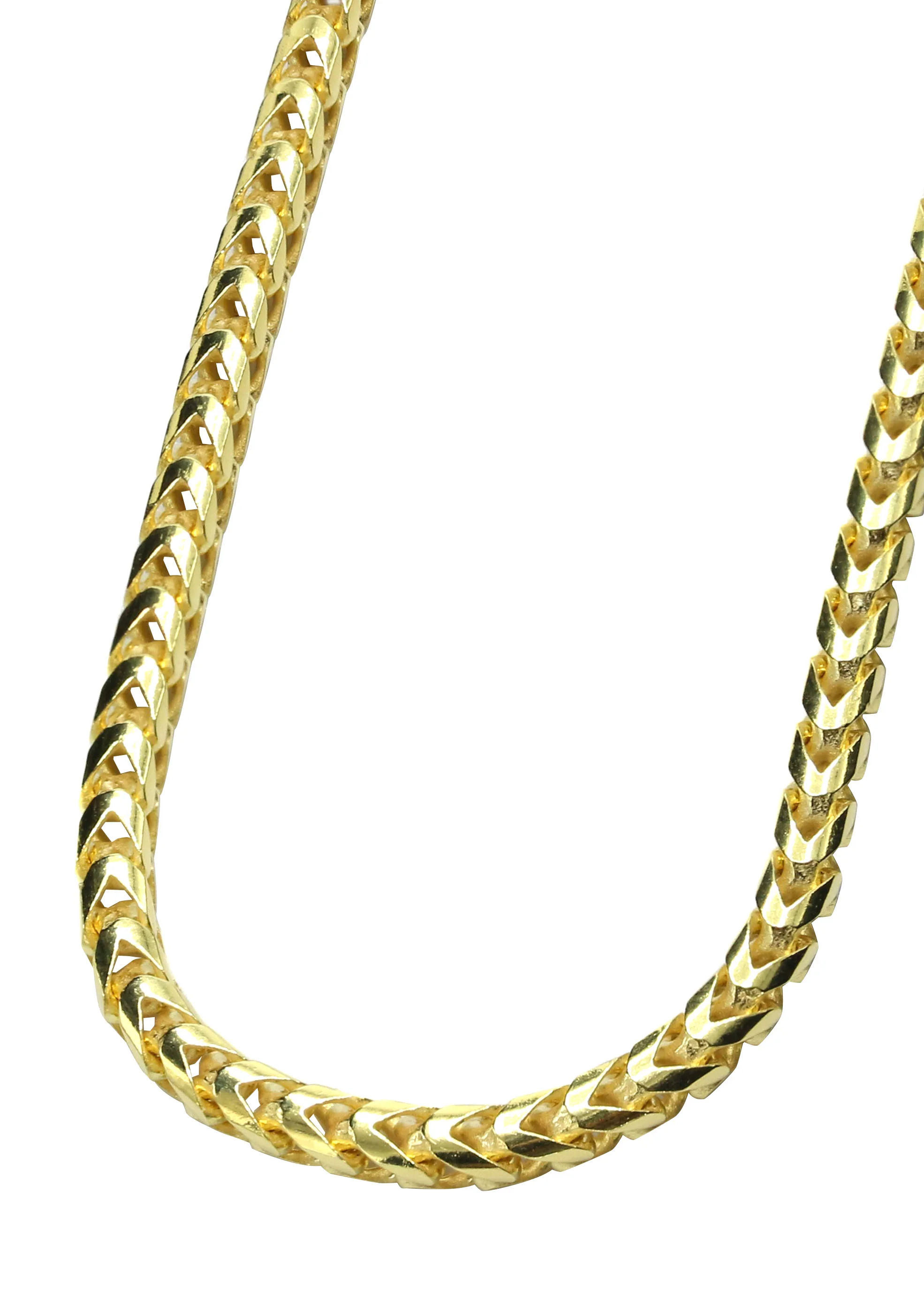 Silver Chain - Mens Gold Chain / Franco Chain / 3.5 MM - Image 2