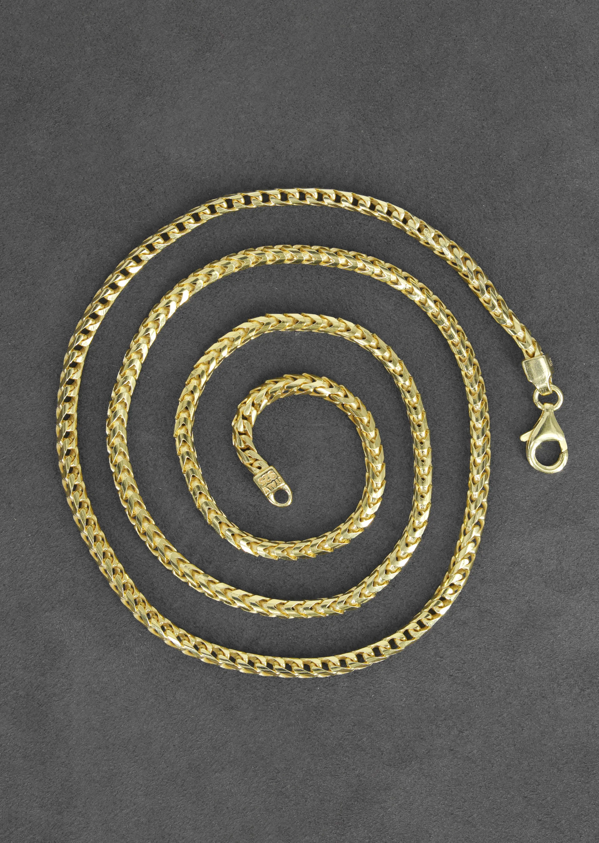Silver Chain - Mens Gold Chain / Franco Chain / 3.5 MM - Image 5