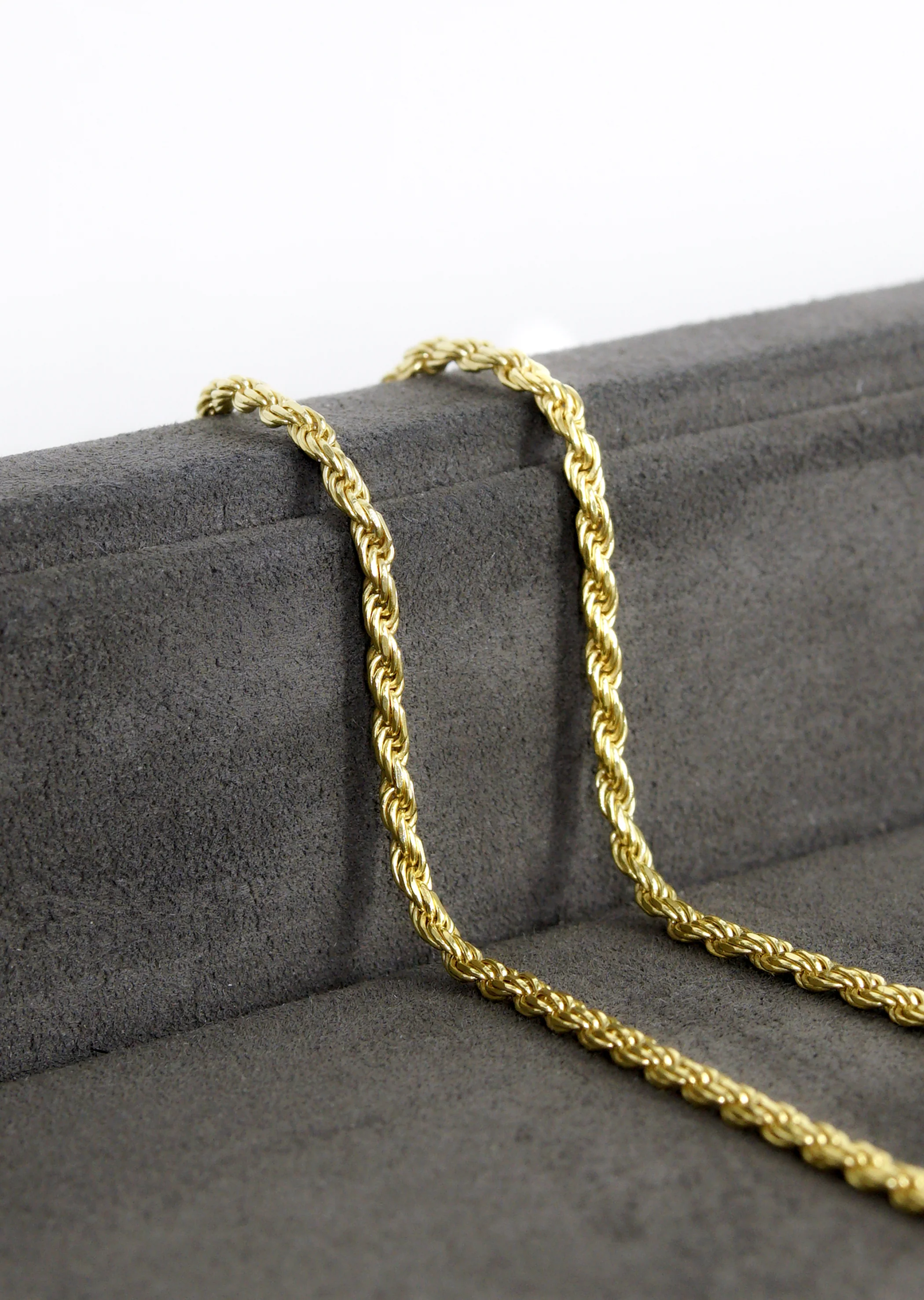 Silver Chain - Mens Gold Chain / Rope Chain / 2.2 MM - Image 6