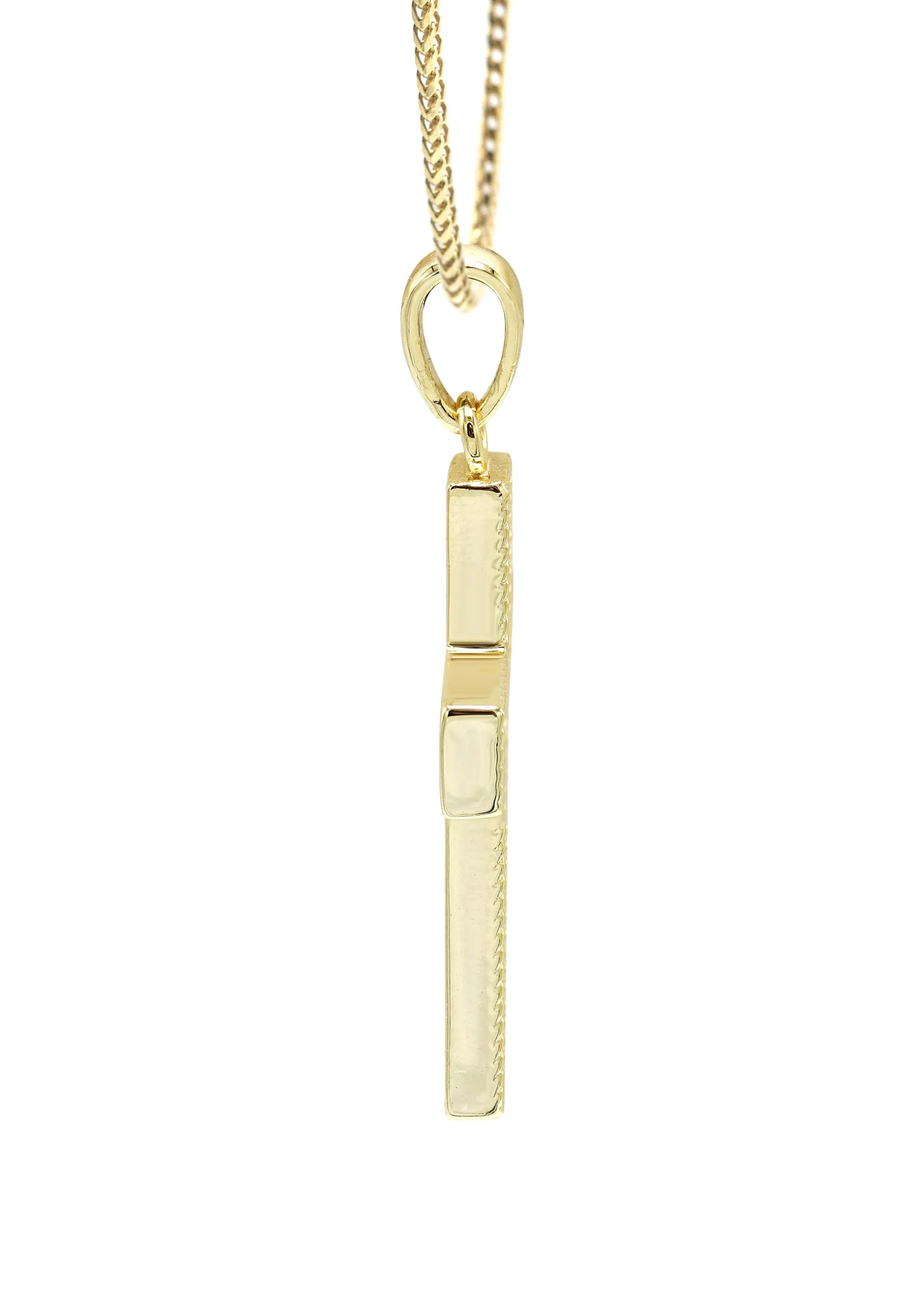 Silver Necklace - Gold Cross Necklace | 12.7 Grams - Image 4
