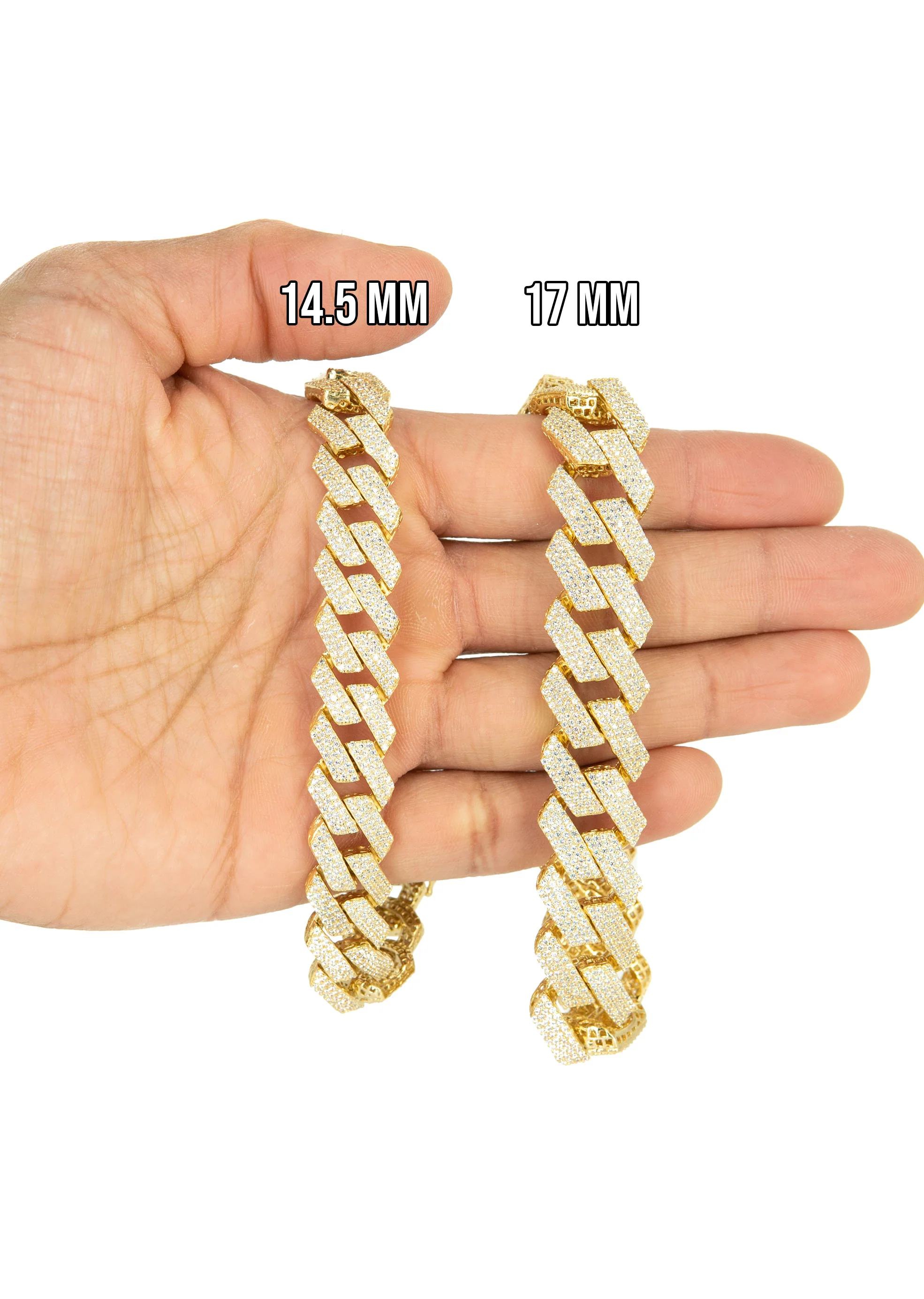 Silver Gold Prong Set Bracelet - Image 4