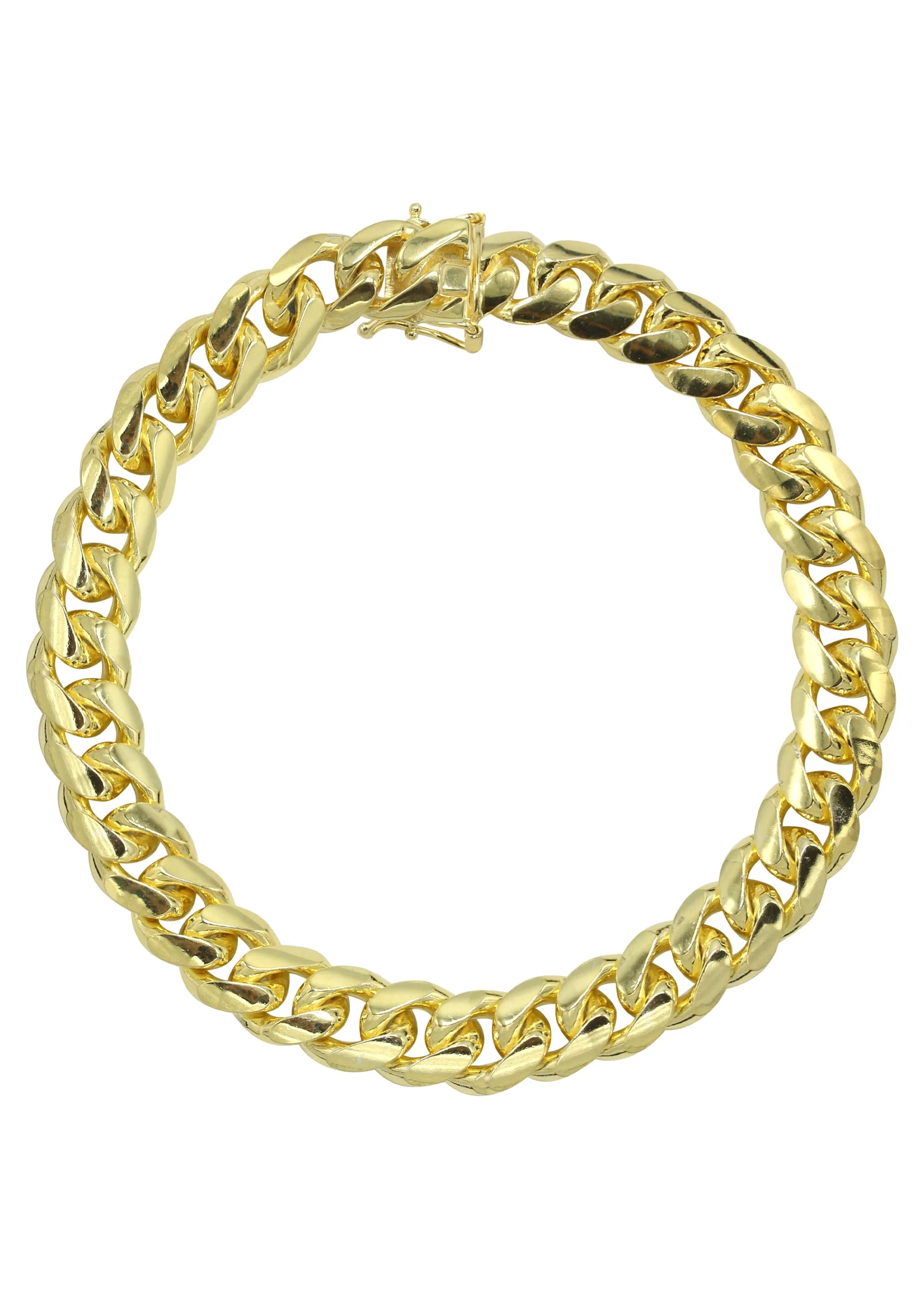 Silver Gold Miami Cuban Link Bracelet