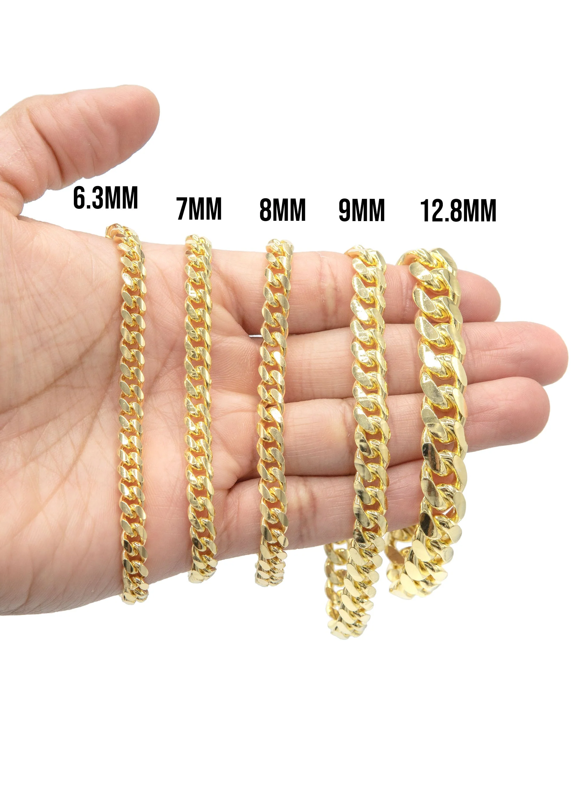 Silver Gold Miami Cuban Link Bracelet - Image 4
