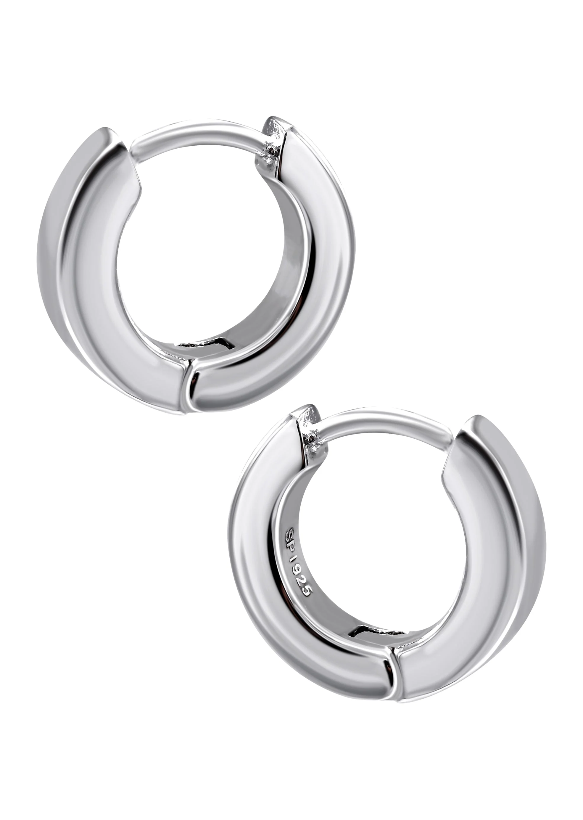 Silver Round Hoop Earrings | Appx. 3.3 Grams - Image 3