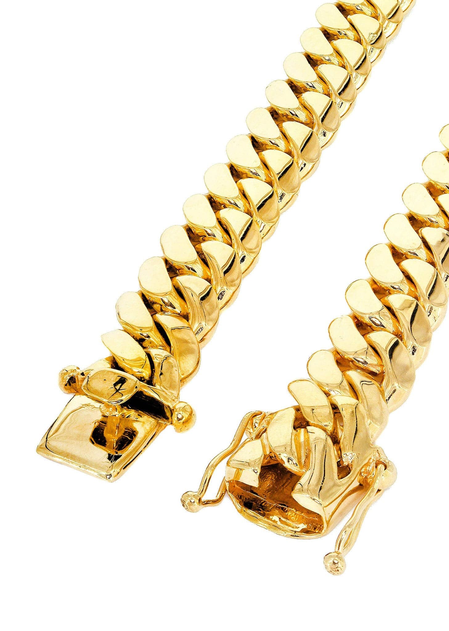 14K Gold Chain - Solid Miami Cuban Link Chain 14K Gold - Image 4