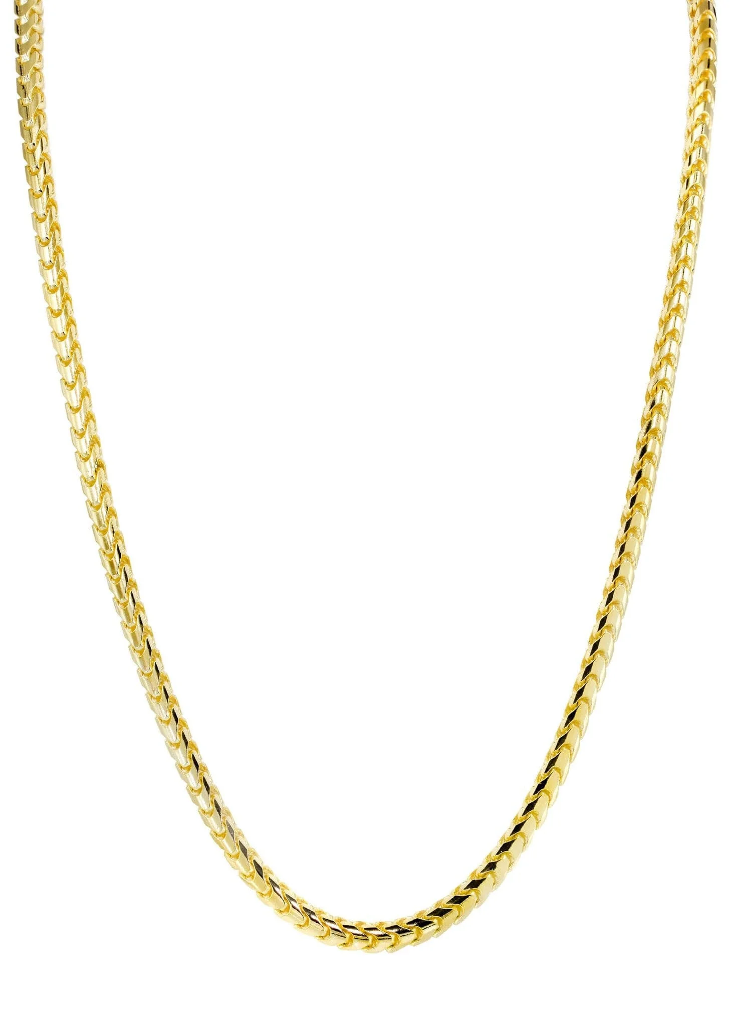 Solid Franco Chain 10K Yellow Gold - Image 3