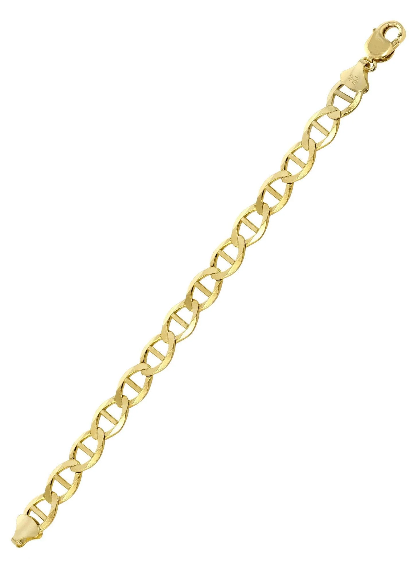 14K Gold Bracelet Solid Mariner - Image 3