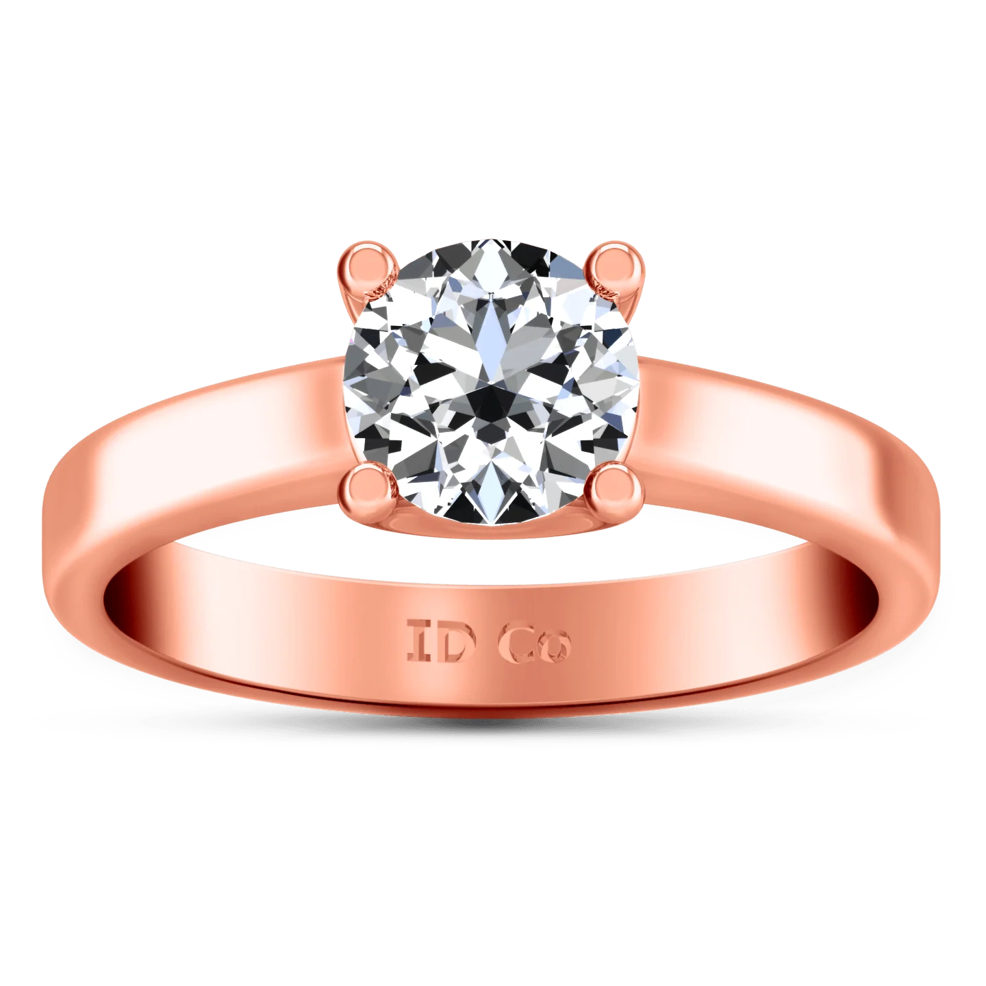 Solitaire Diamond Engagement Ring Amira 14K Rose Gold
