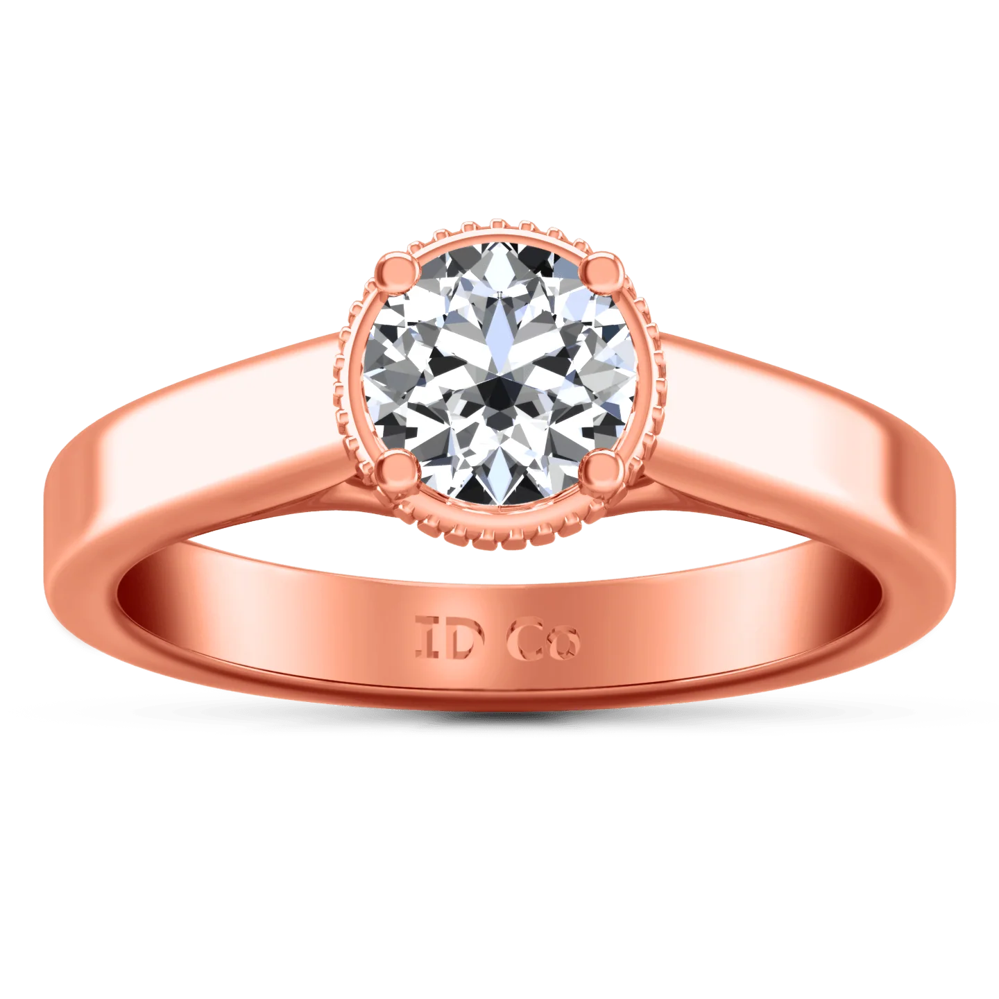 Solitaire Diamond Engagement Ring Carina  14K Rose Gold