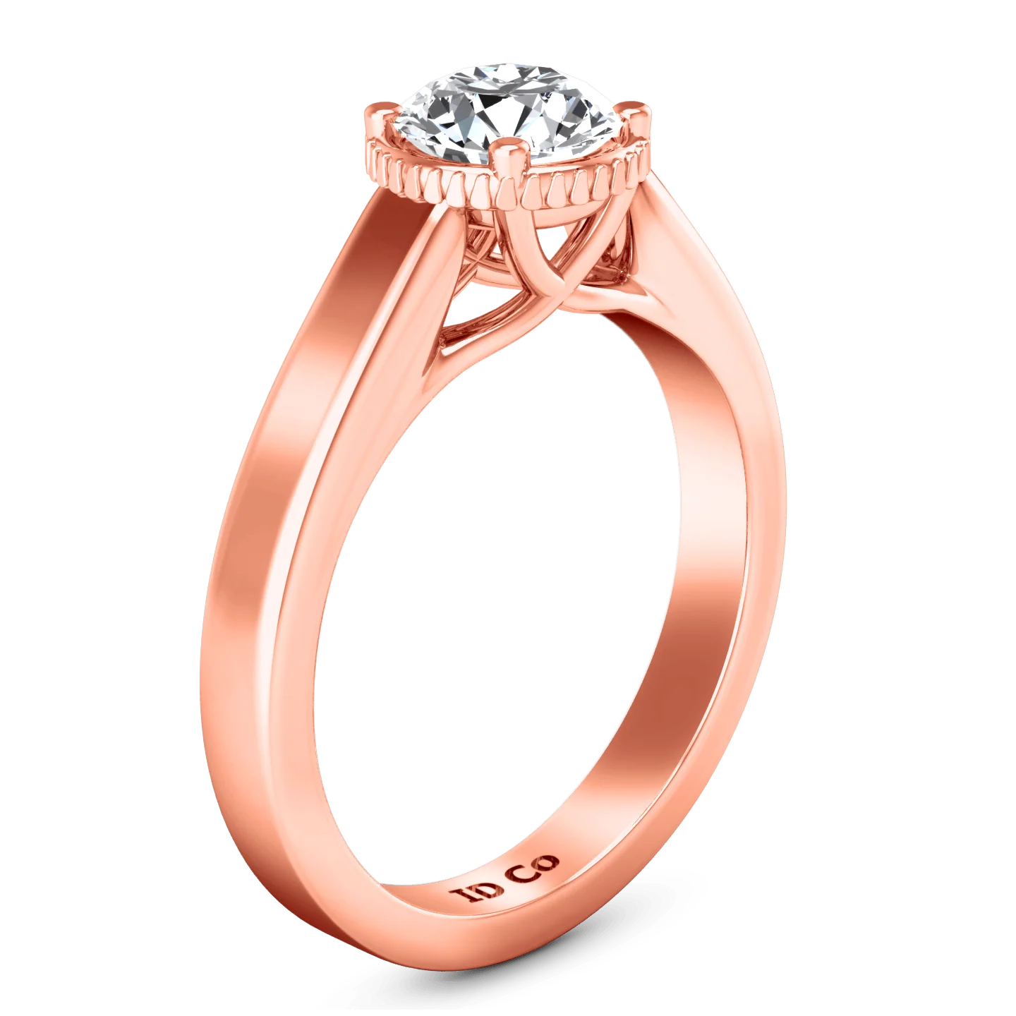 Solitaire Diamond Engagement Ring Carina  14K Rose Gold - Image 2