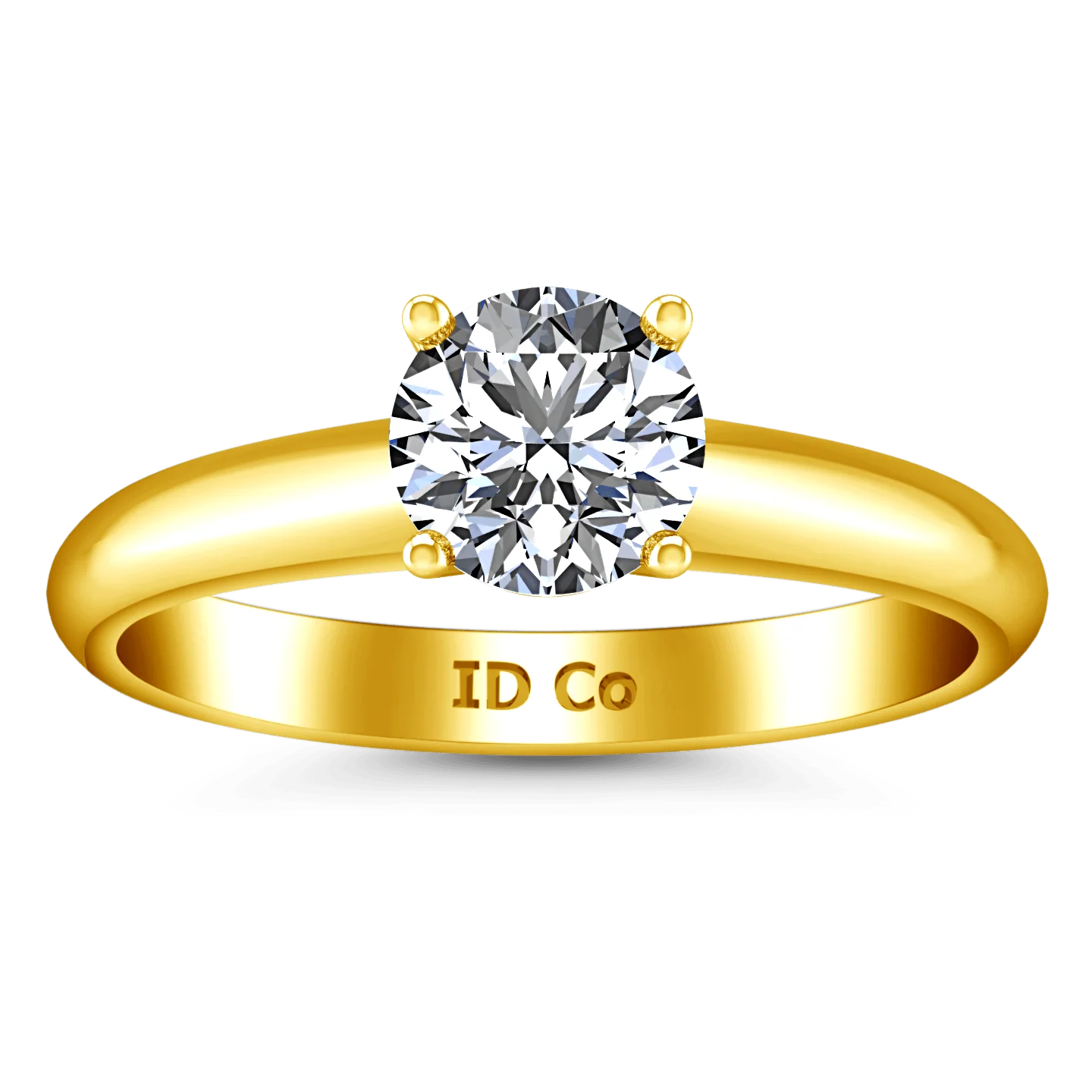 Solitaire Diamond Engagement Ring Carys 14K Yellow Gold