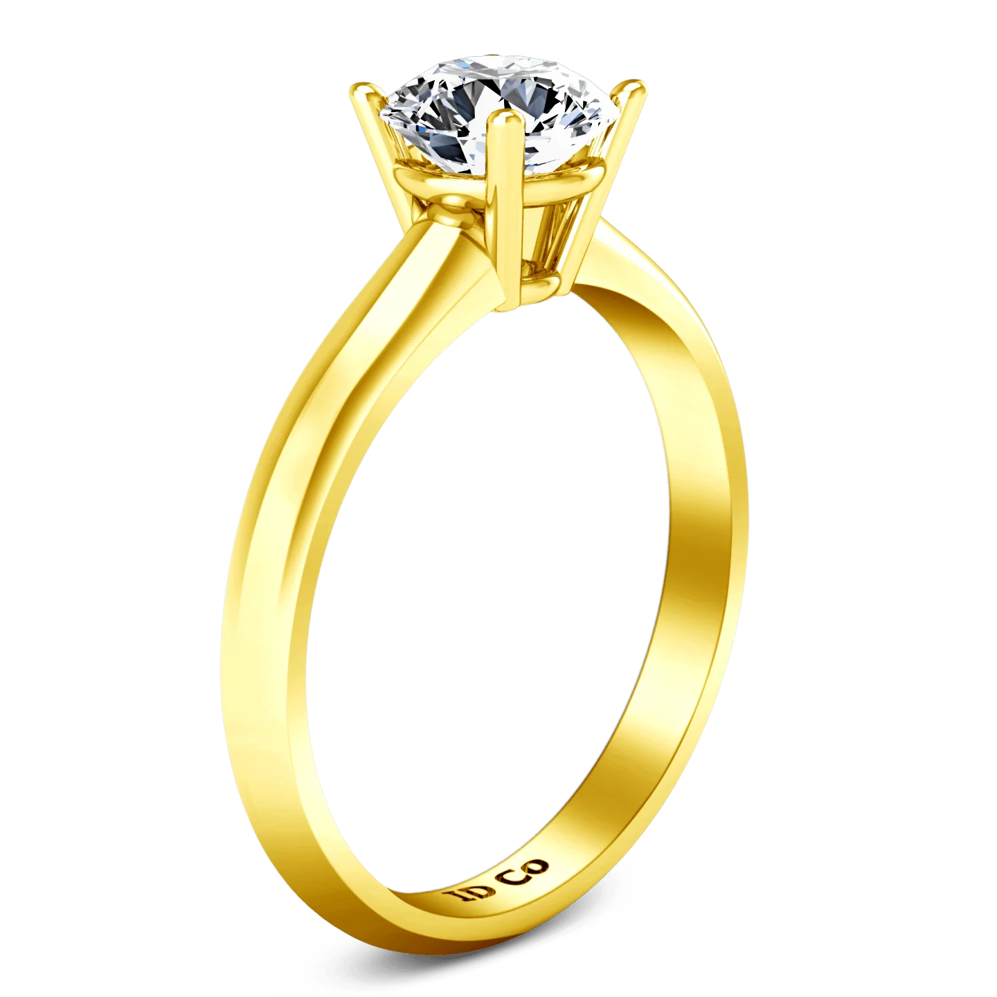 Solitaire Diamond Engagement Ring Carys 14K Yellow Gold - Image 2