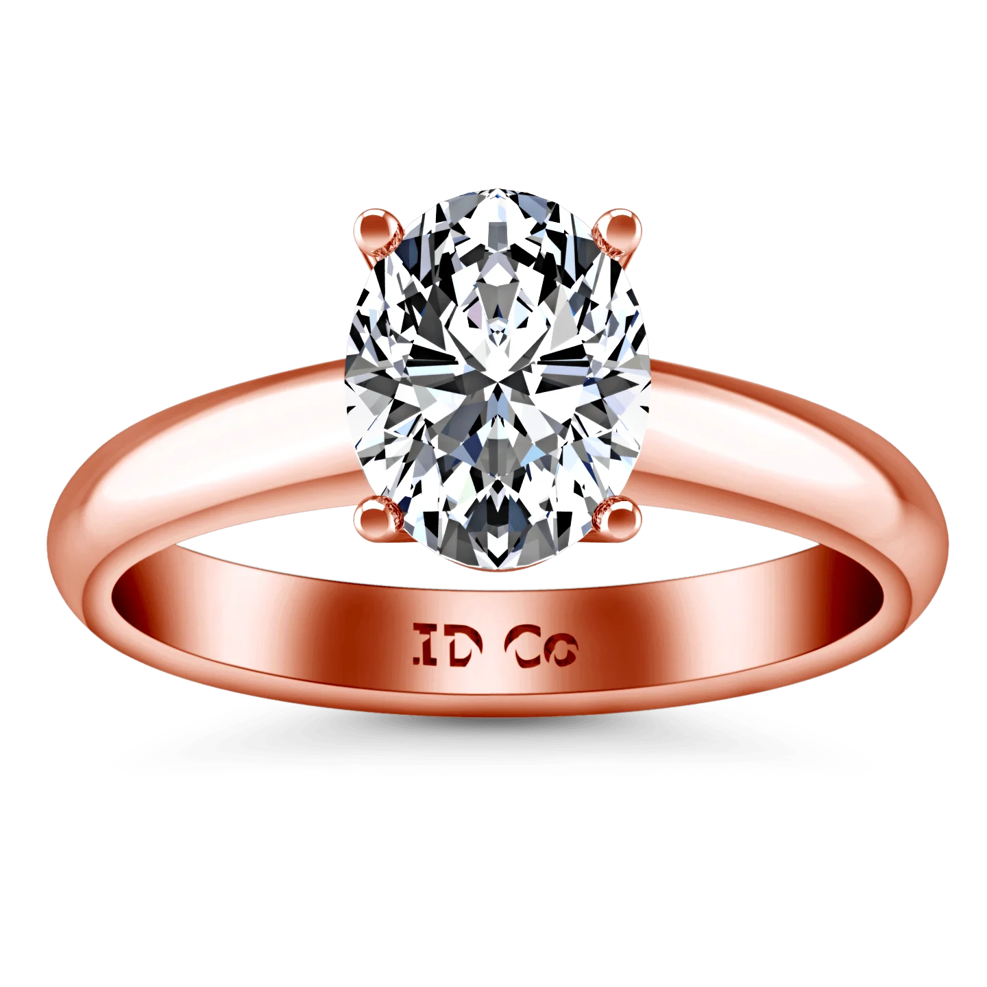 Solitaire Diamond Engagement Ring Daniela 14K Rose Gold