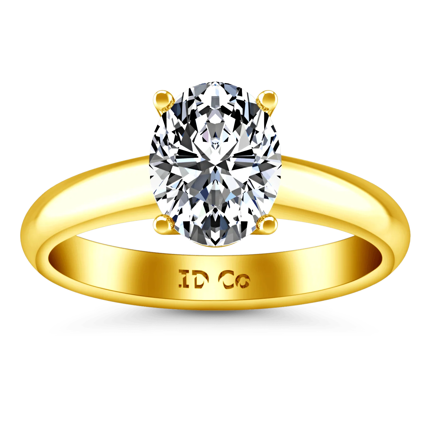 Solitaire Diamond Engagement Ring Daniela 14K Yellow Gold