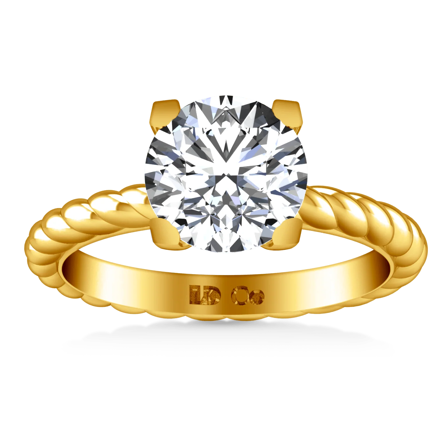 Solitaire Diamond Engagement Ring Ellery 14K Yellow Gold