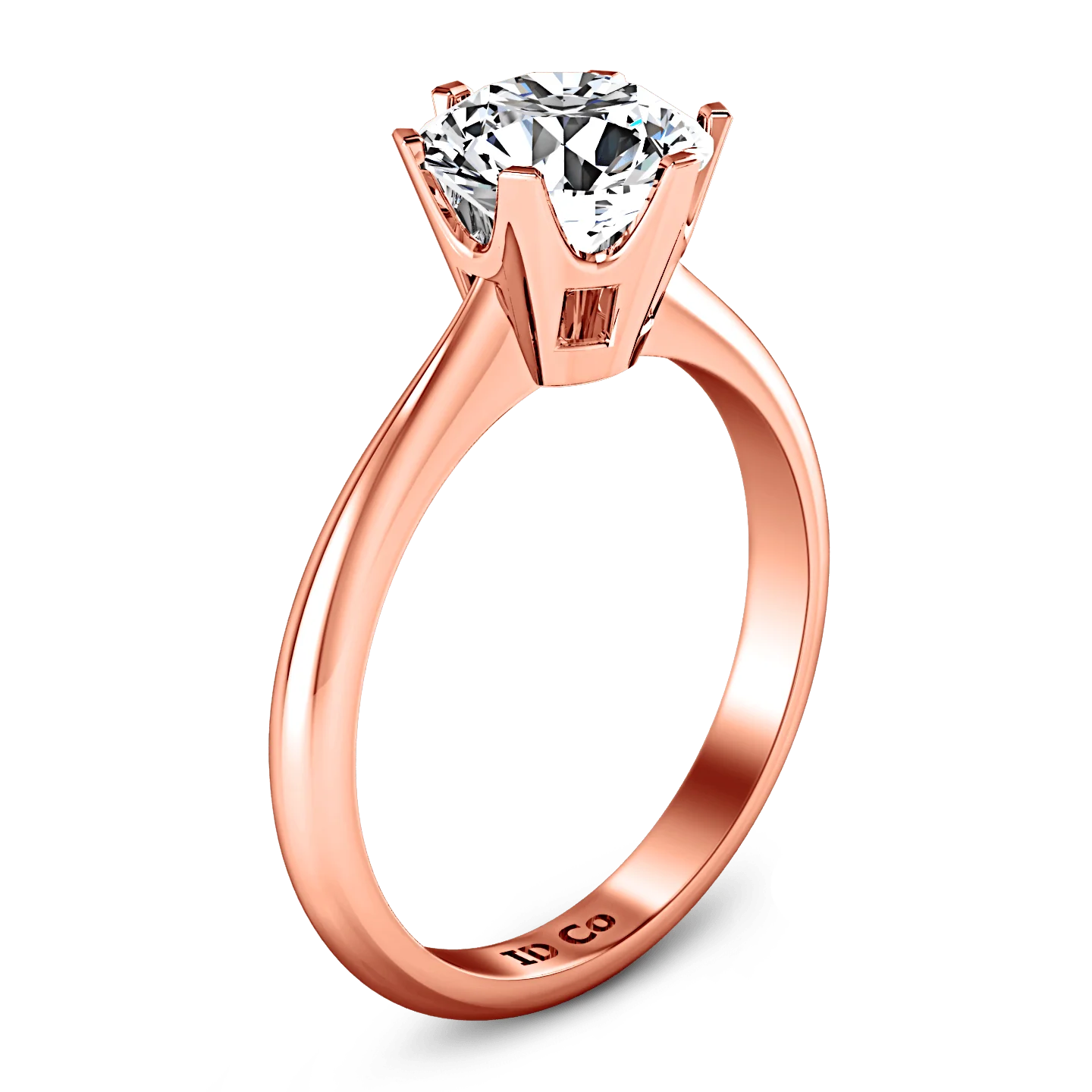Solitaire Diamond Engagement Ring Tresa  14K Rose Gold - Image 2