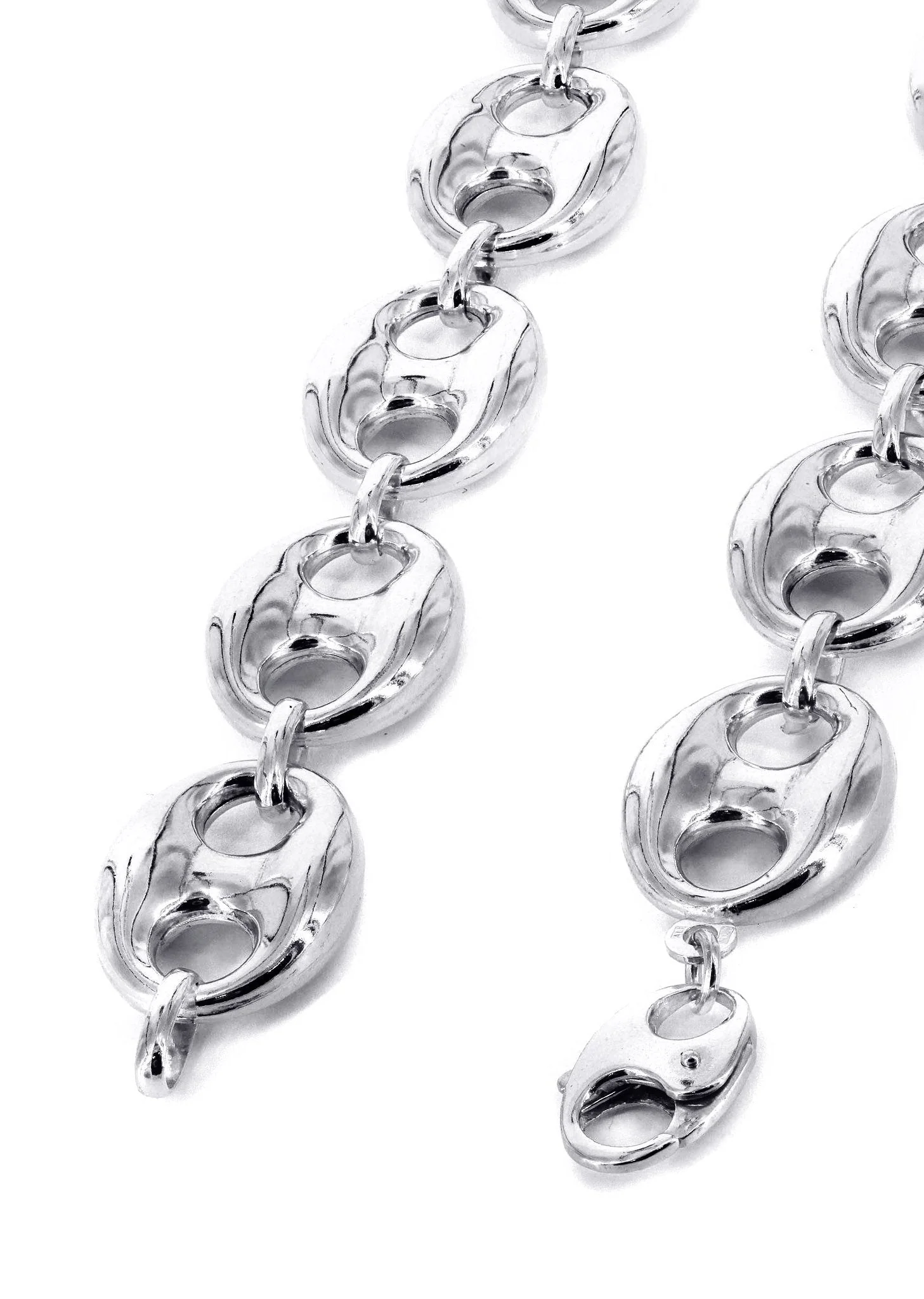 White Gold Chain - Womens Semi Solid  Puff Chain 10K/14K Gold - Image 2