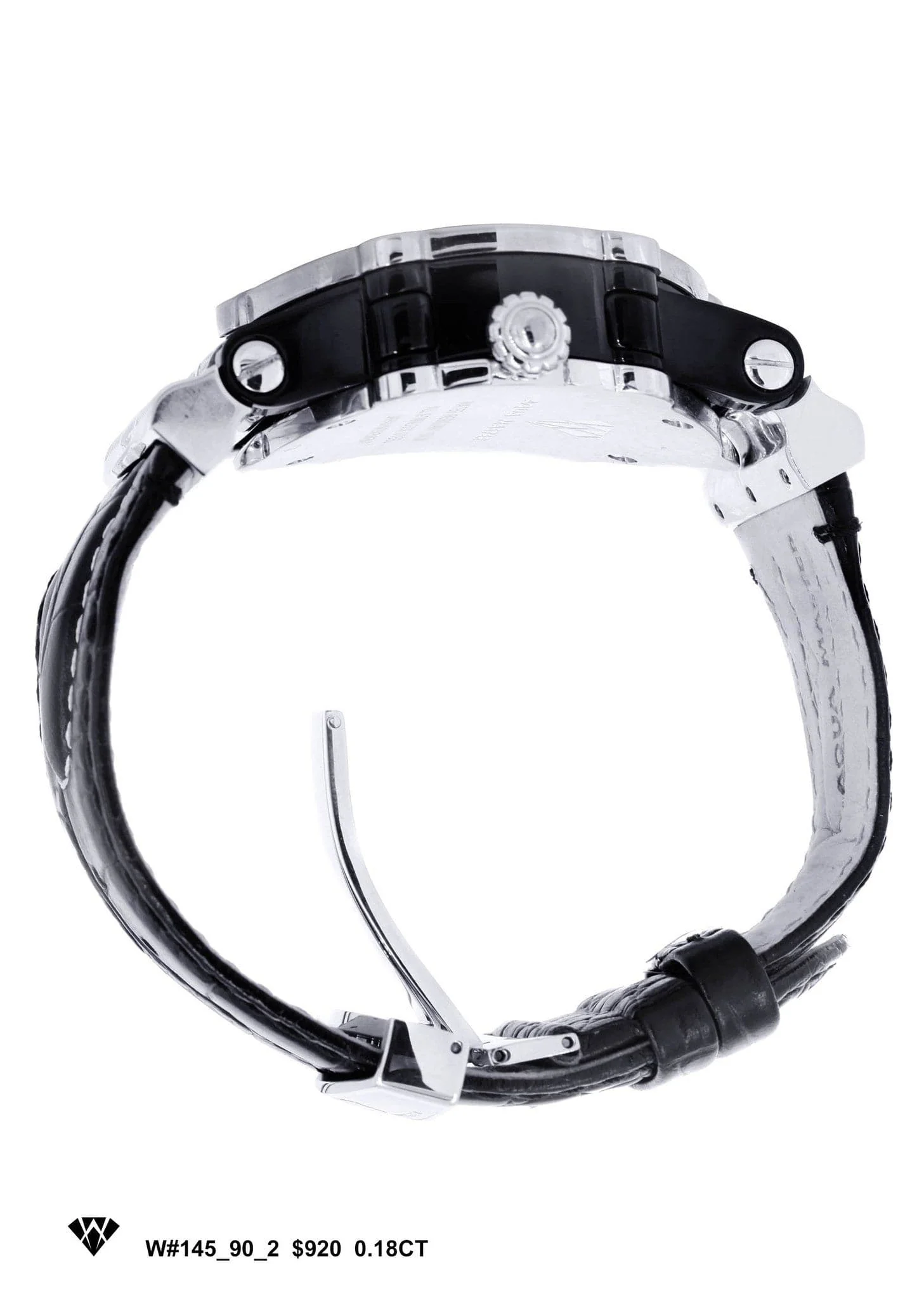 Mens White Gold Tone Diamond Watch | Appx. 0.19 Carats - Image 3