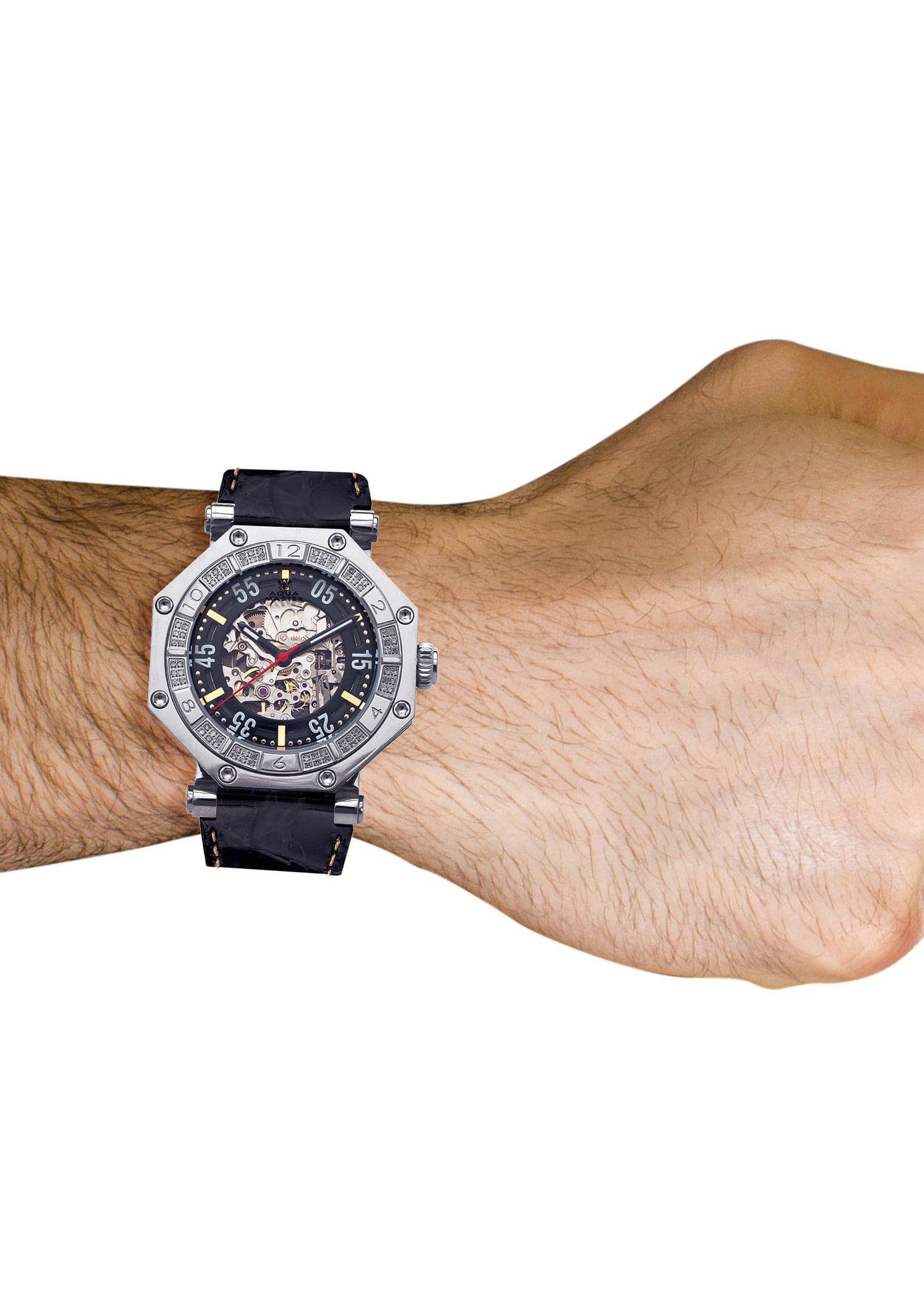 Mens White Gold Tone Diamond Watch | Appx. 1.02 Carats - Image 4