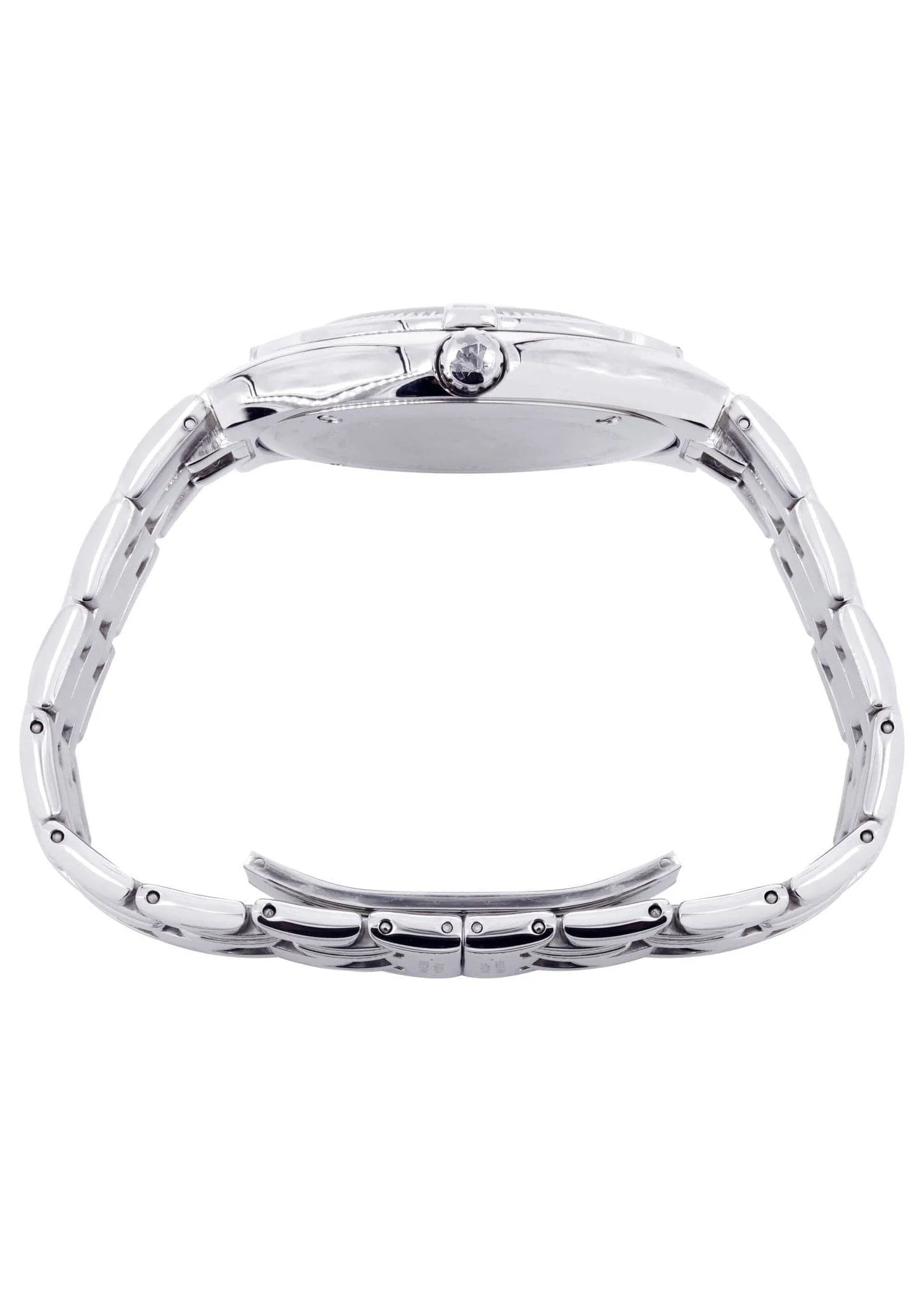 Mens White Gold Tone Diamond Watch | Appx. 1.05 Carats - Image 3