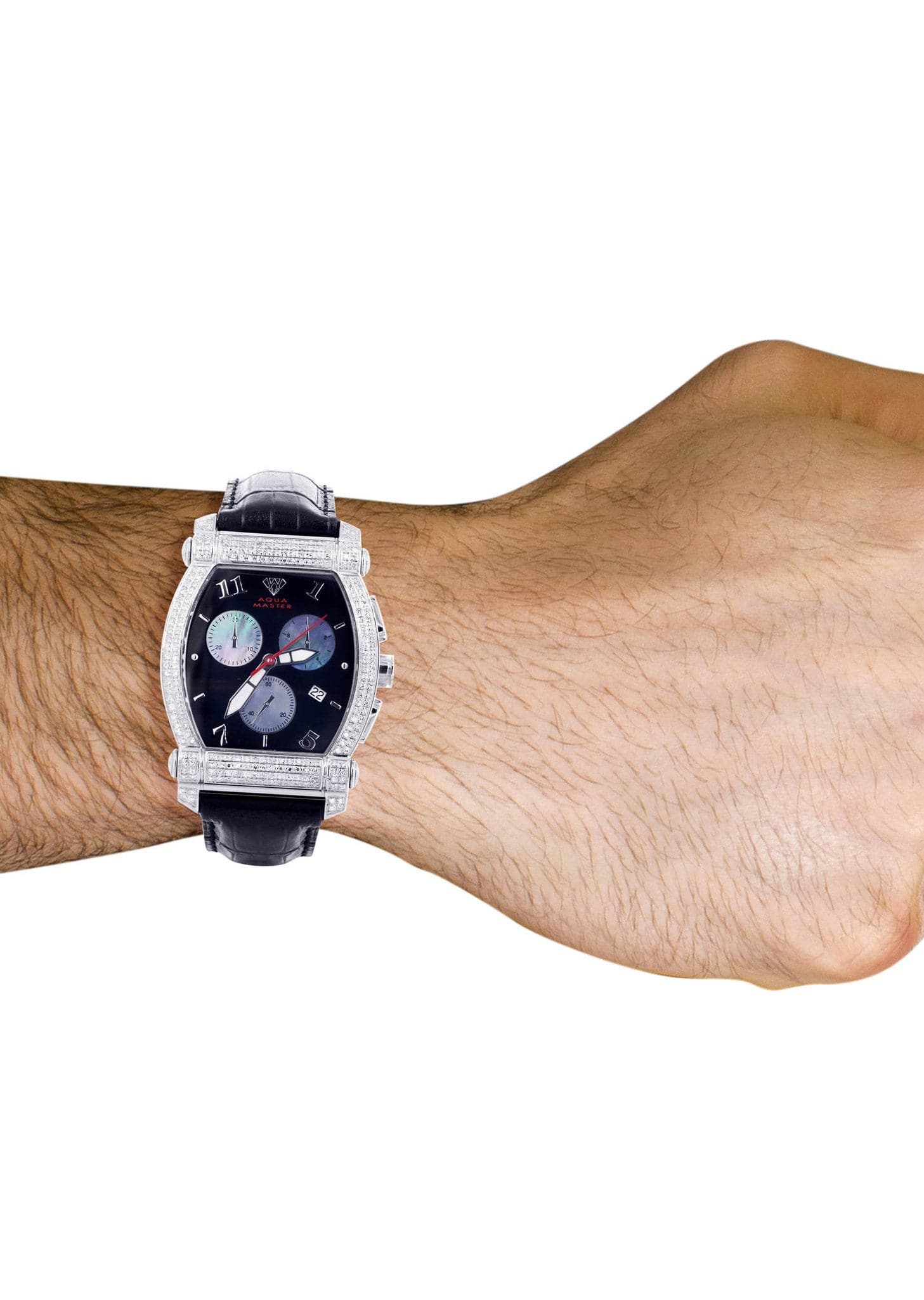 Mens White Gold Tone Diamond Watch | Appx. 2.51 Carats - Image 3